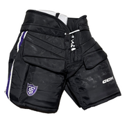 CCM HPG12A - Used NCAA Pro Stock Hockey Goalie Pants (Black/Purple)