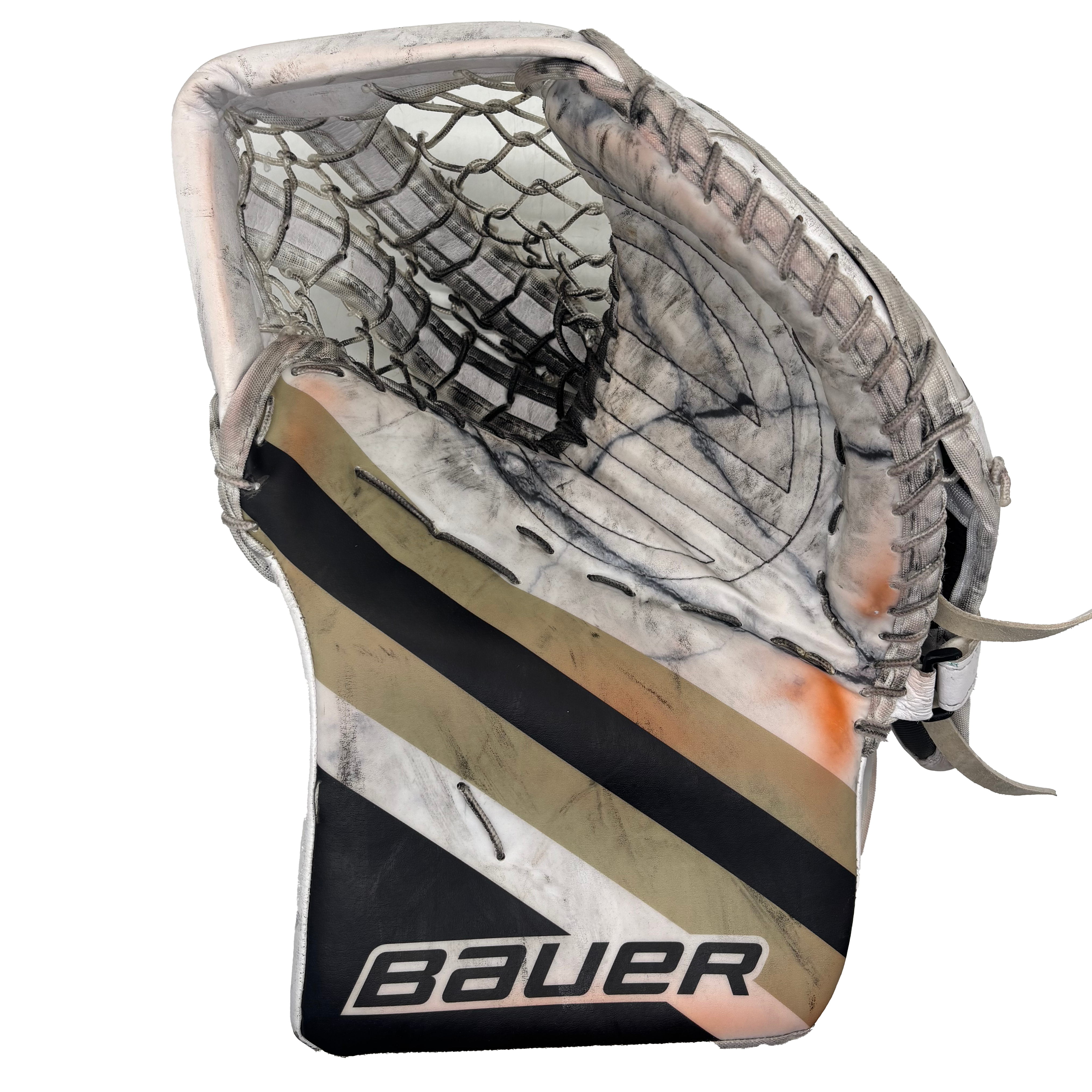 Bauer Supreme Shadow - Used Pro Stock Goalie Full Set (White/Black/Gold)