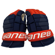 Bauer Nexus 2N  - Used NHL Pro Stock Glove - Nick Leddy (Blue/Orange)