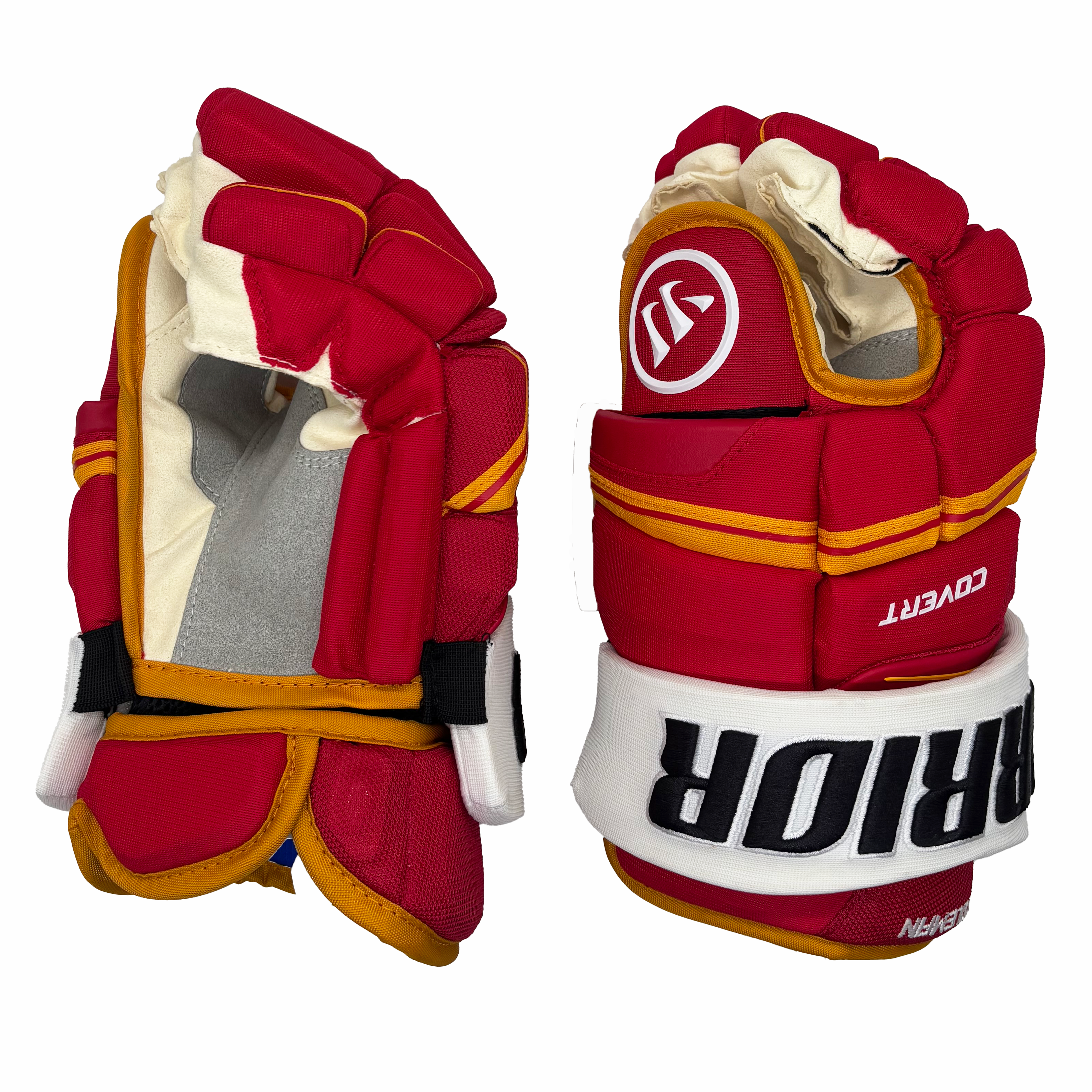 Warrior Covert QRE - NHL Pro Stock Glove - Blake Coleman (Red/Yellow/White)