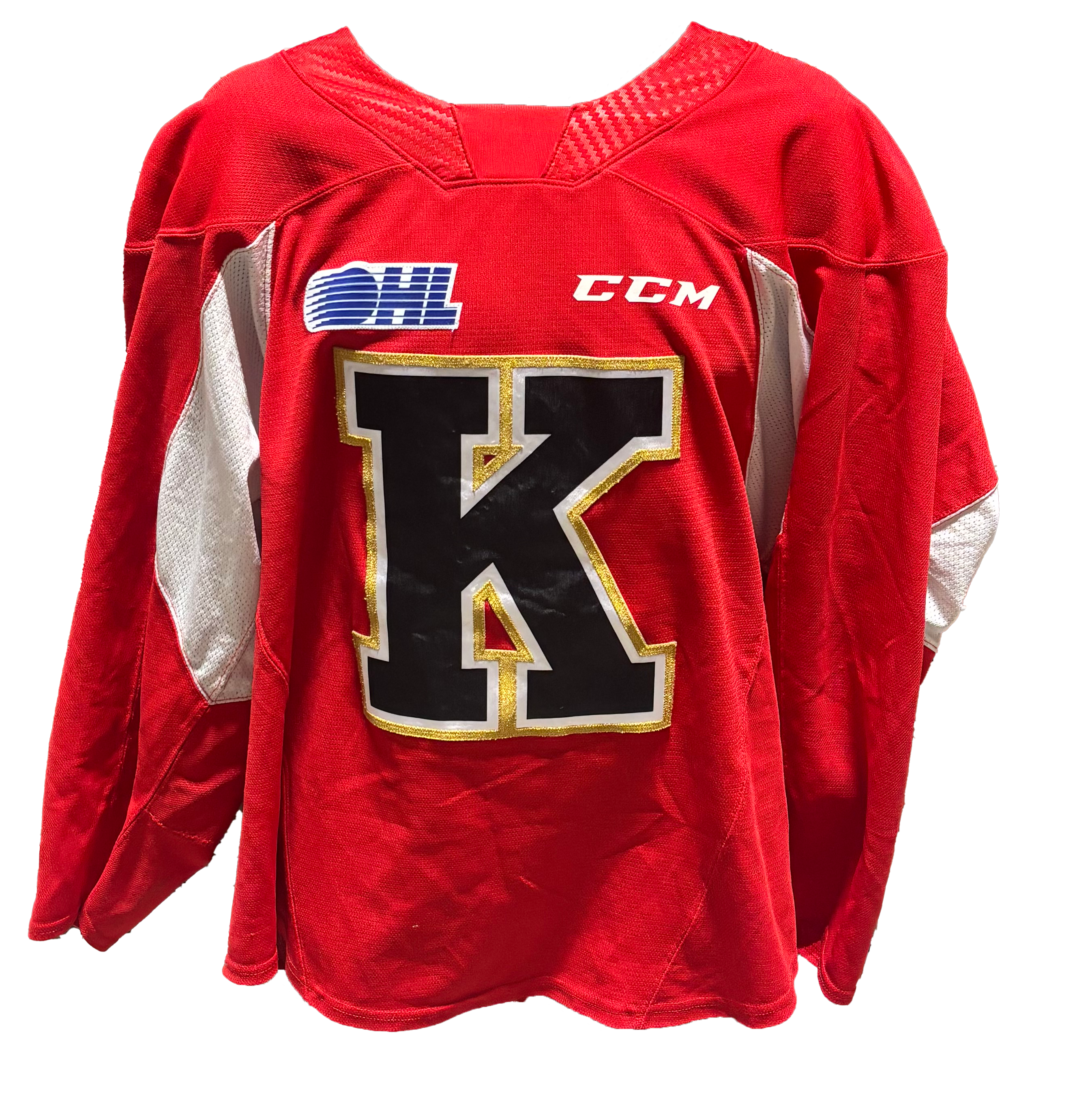 OHL - Used CCM Practice Jersey - Kingston Frontenacs (Red)