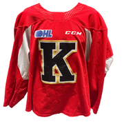OHL - Used CCM Practice Jersey - Kingston Frontenacs (Red)