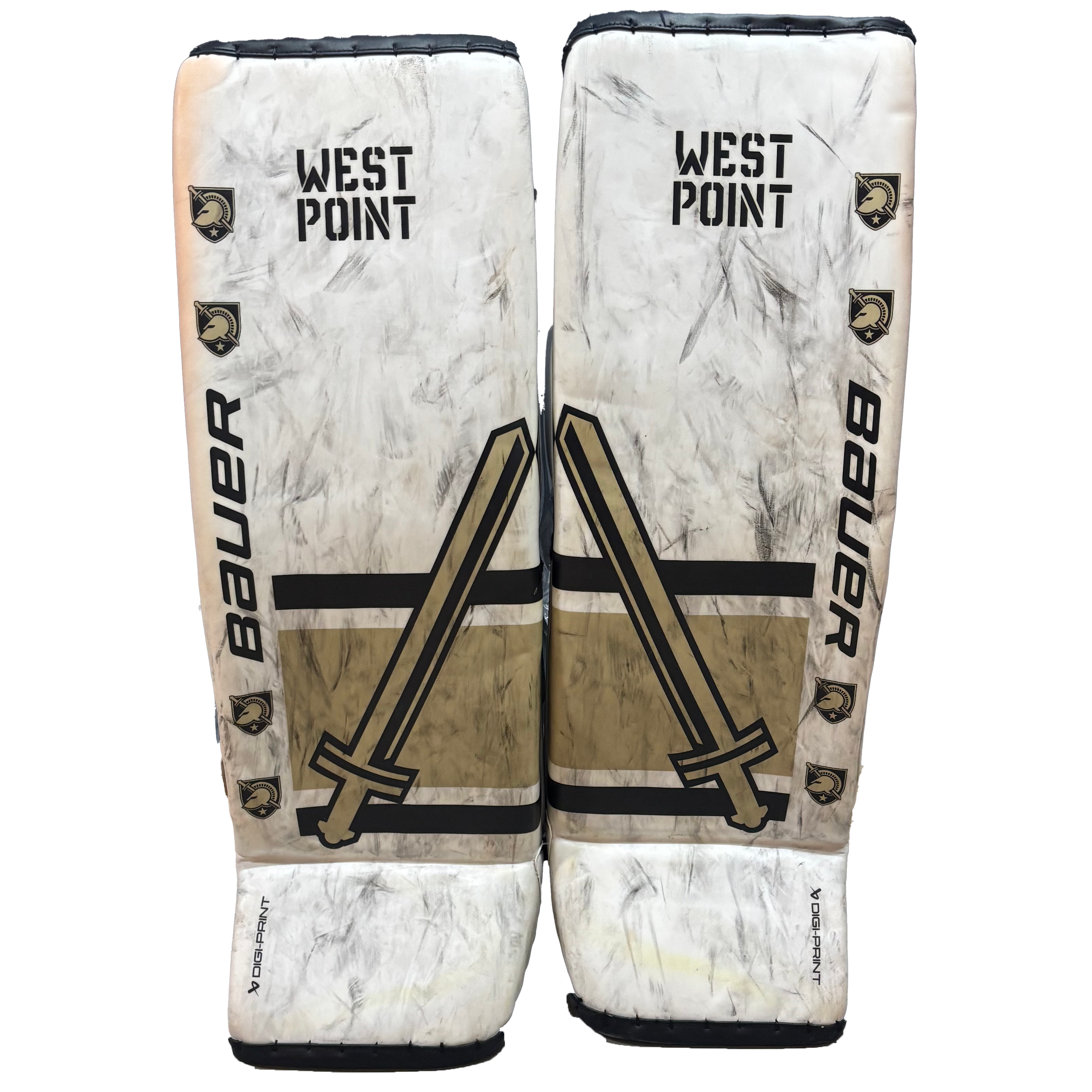 Bauer Supreme Shadow - Used Pro Stock Goalie Full Set (White/Gold/Black)