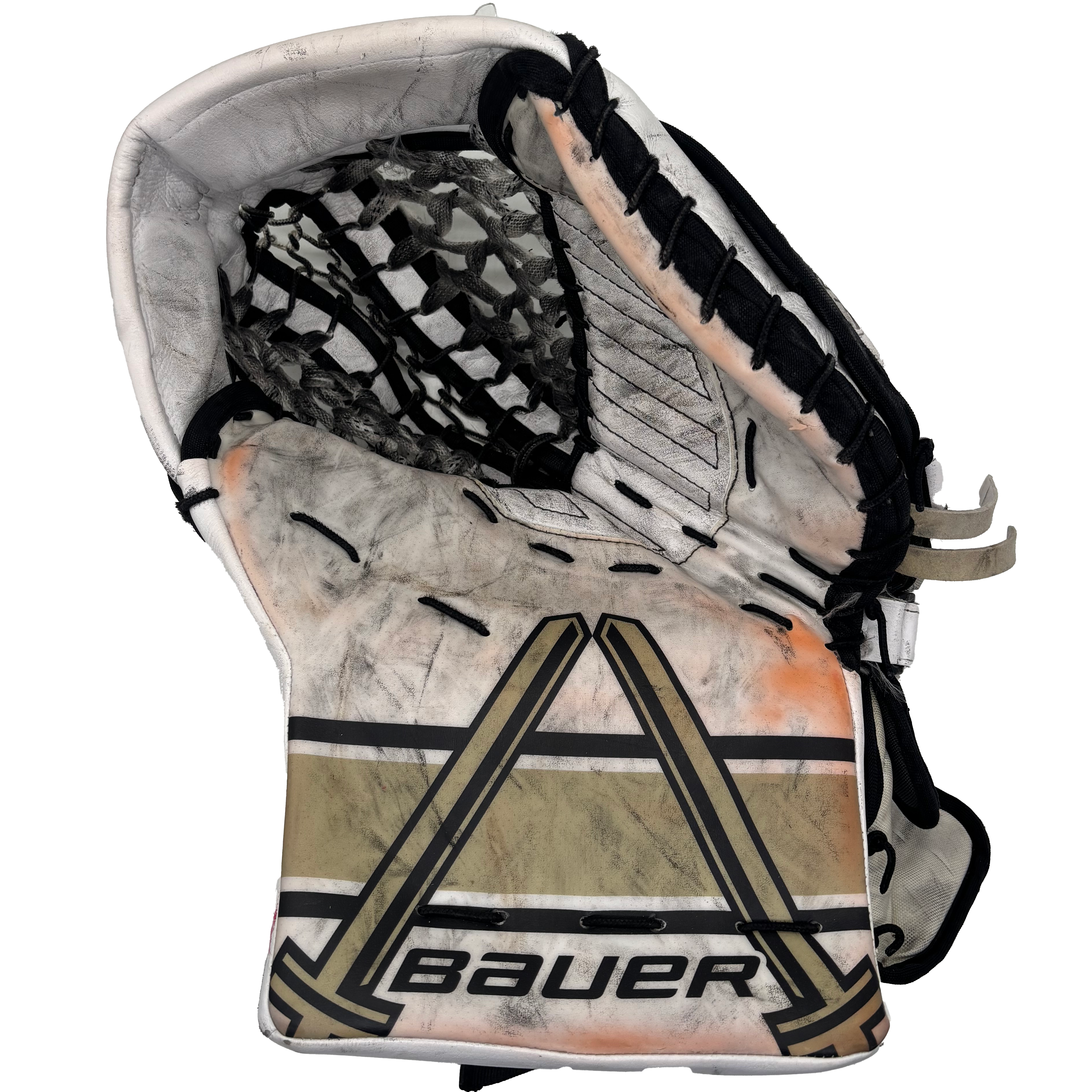 Bauer Supreme Shadow - Used Pro Stock Goalie Full Set (White/Gold/Black)