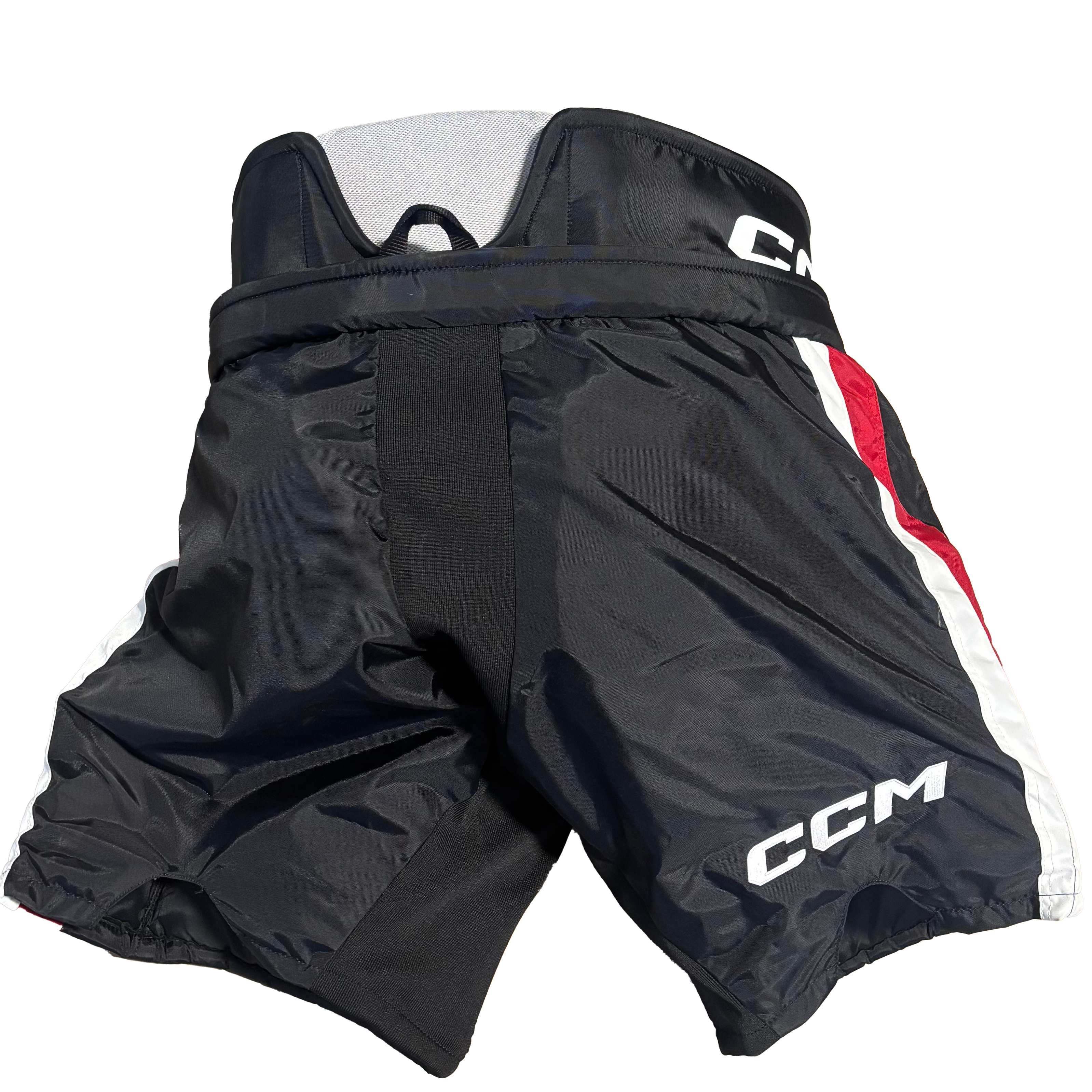 CCM HPG12A - OHL Pro Stock Hockey Goalie Pants (Black/Red/White)