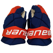 Bauer Vapor Hyperlite - Used NHL Pro Stock Glove - Robert Bortuzzo (Blue/Orange)