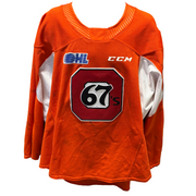 OHL - Used CCM Ottawa 67's Practice Jersey (Orange)