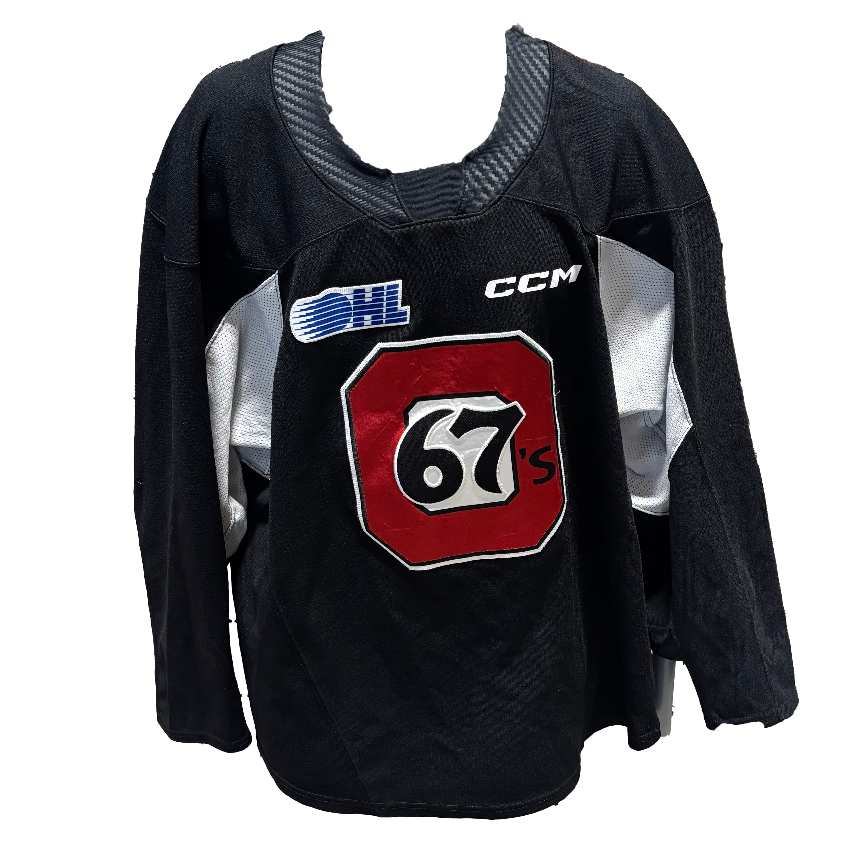 OHL - Used CCM Ottawa 67's Practice Jersey (Black)