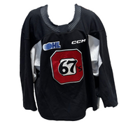 OHL - Used CCM Ottawa 67's Practice Jersey (Black)