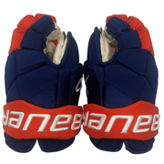 Bauer Vapor Hyperlite - Used NHL Pro Stock Glove - Adam Boqvist (Blue/Orange)