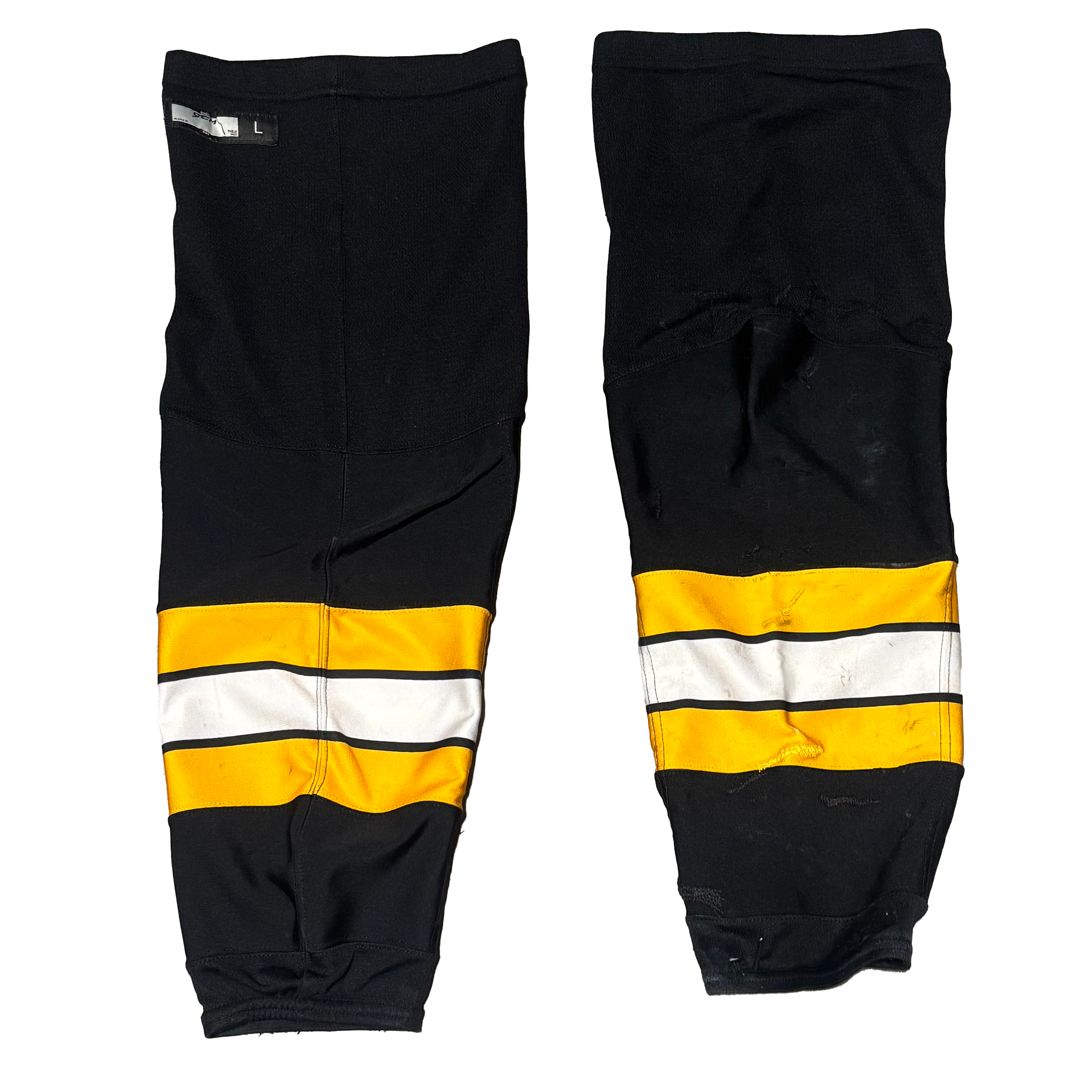 CCM - Used AHL Hockey Socks (Black/Yellow/White)