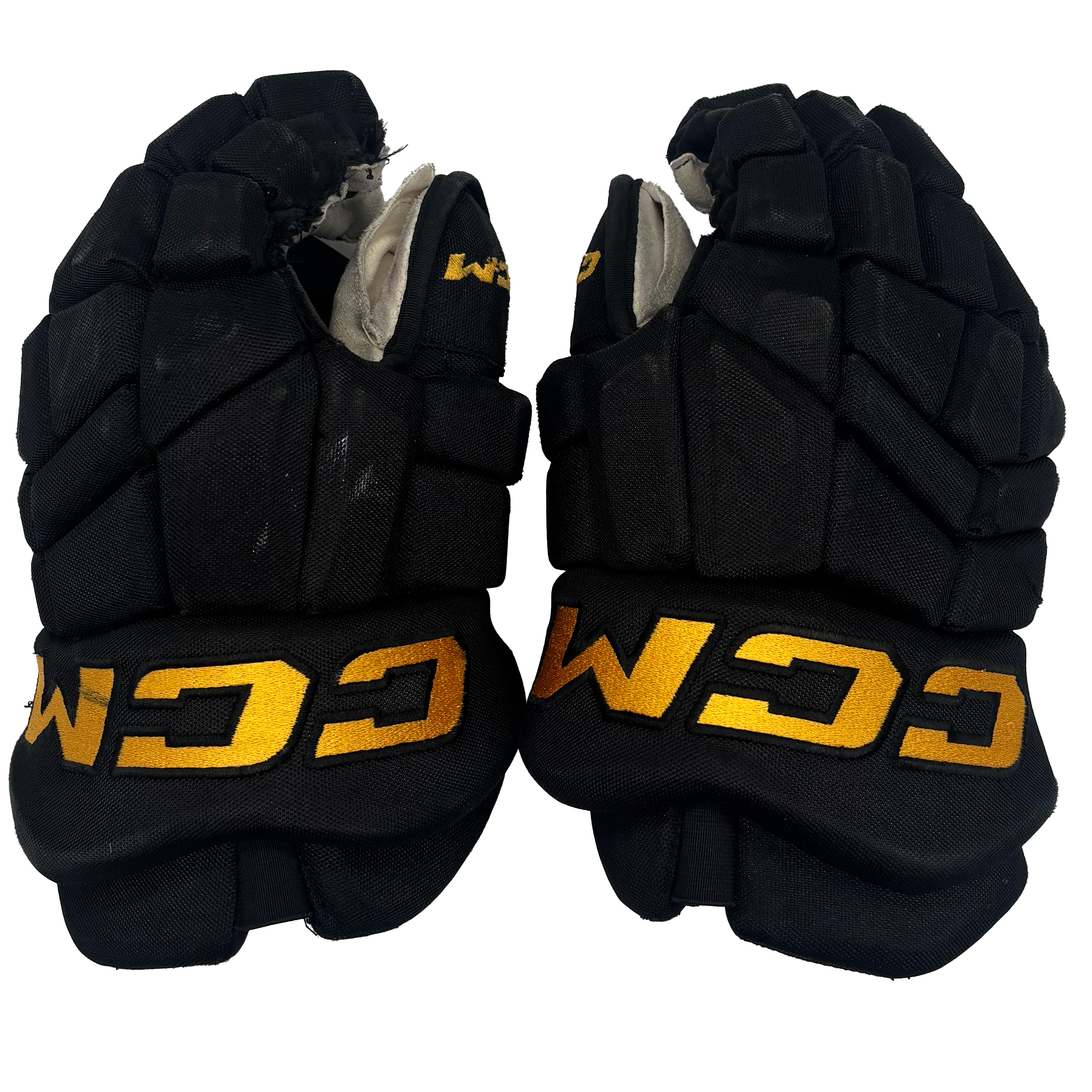 CCM HGTK - Used Pro Stock Gloves (Black/Yellow)