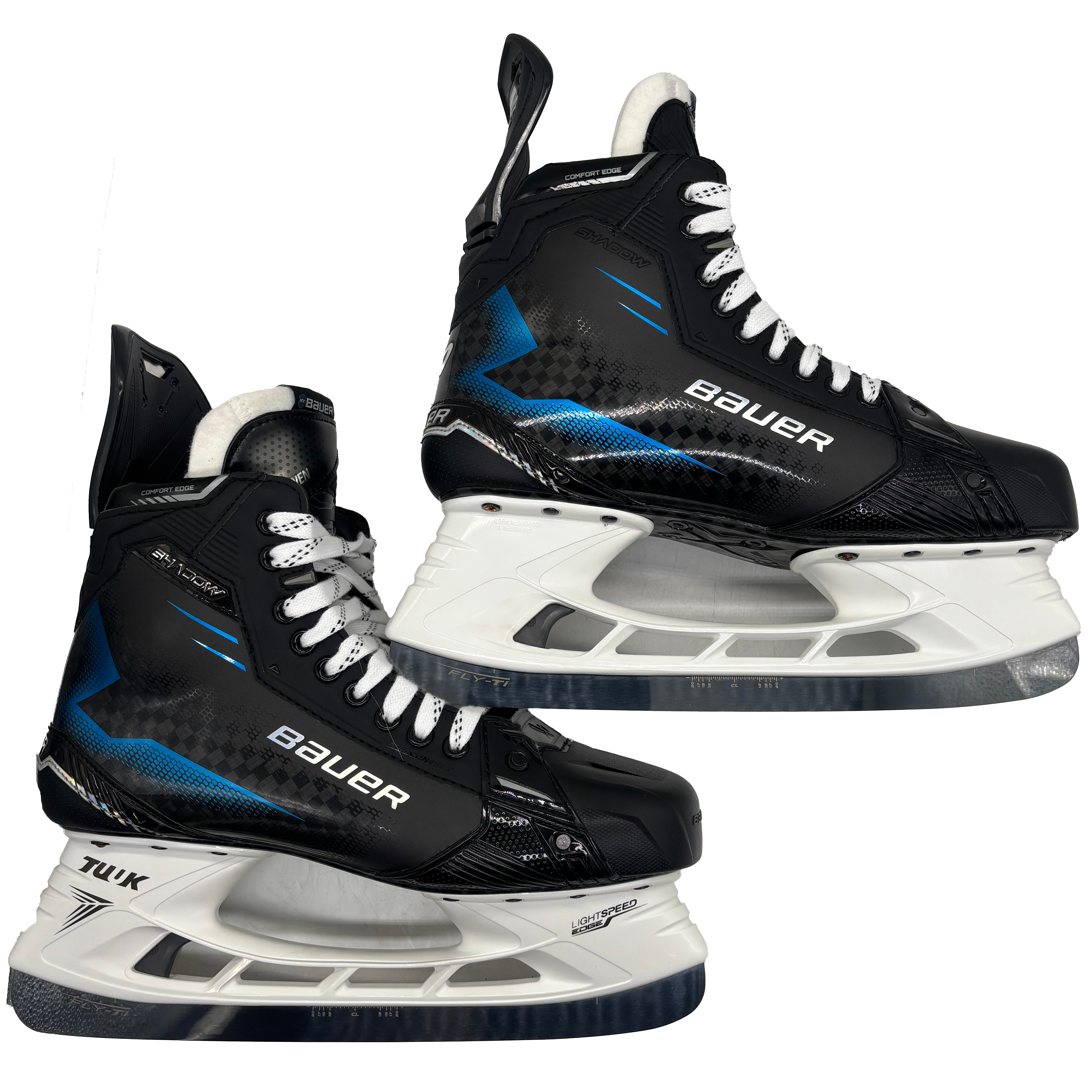 Bauer Supreme Shadow - Pro Stock Hockey Skates - Size 11.5E (Blue)