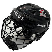 Bauer Re Akt 150 - Used Team Canada Hockey Helmet With Cage (Black)