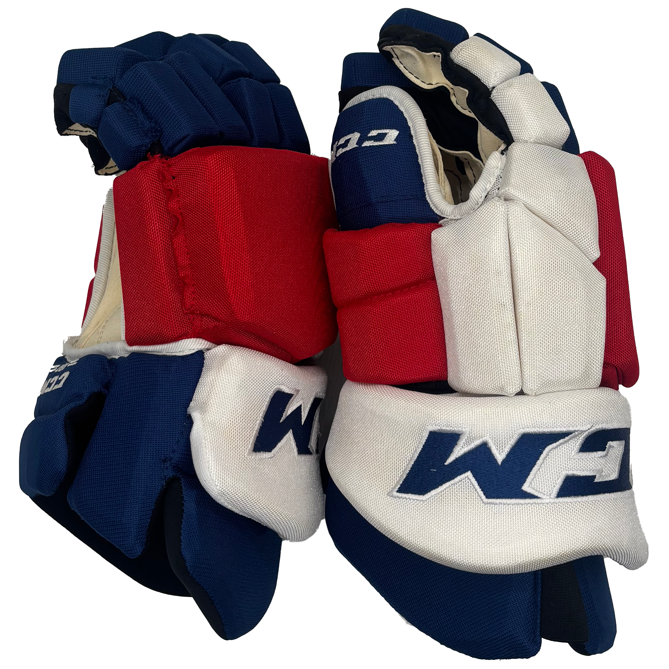 CCM HGTKPP - AHL Pro Stock Hockey Glove (Blue/Red/White)