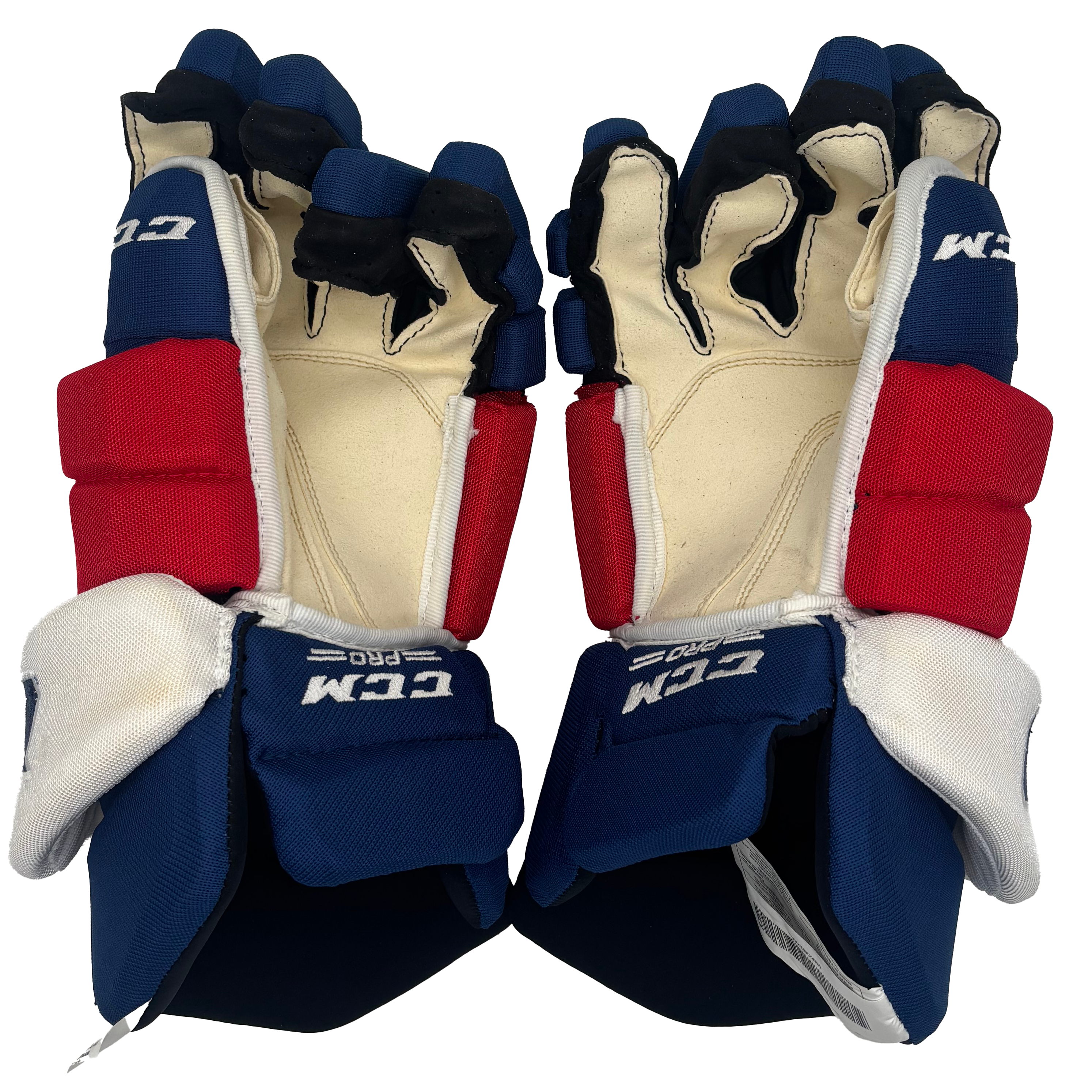 CCM HGTKPP - AHL Pro Stock Hockey Glove (Blue/Red/White)
