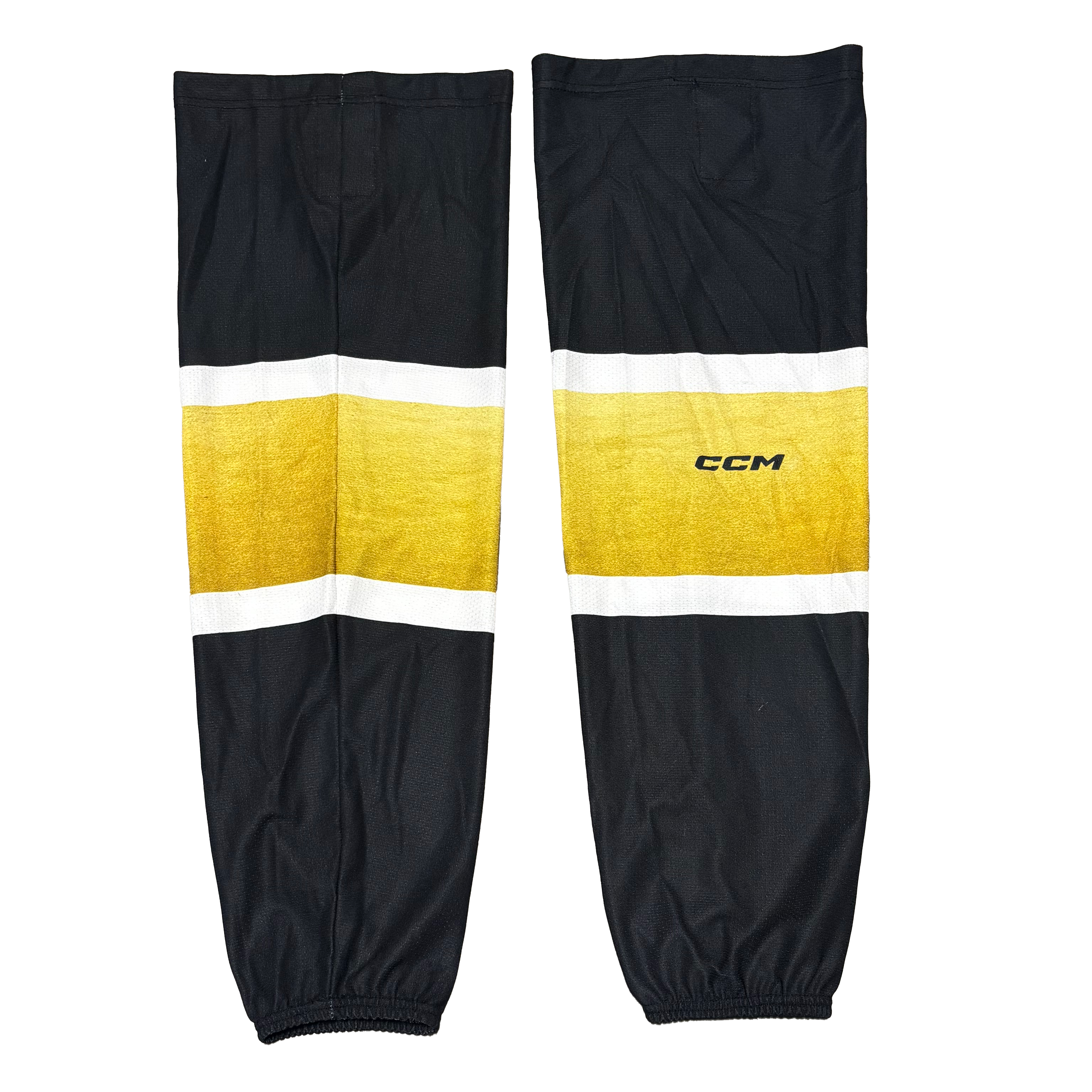 OHL - Used CCM Hockey Sock (Black/Gold/White)