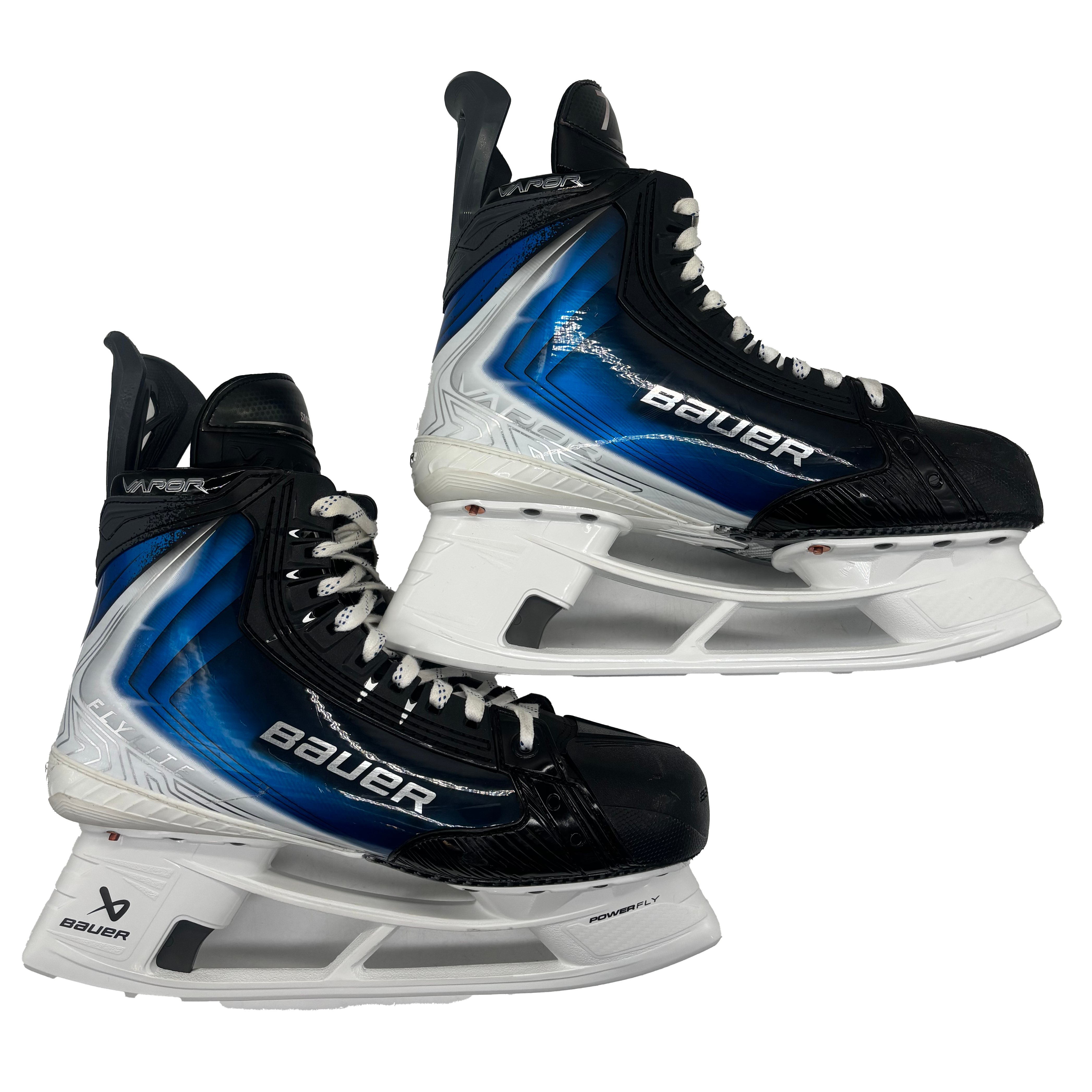 Bauer Vapor Flylite - Pro Stock Hockey Skates - Size 9.5 (Blue)