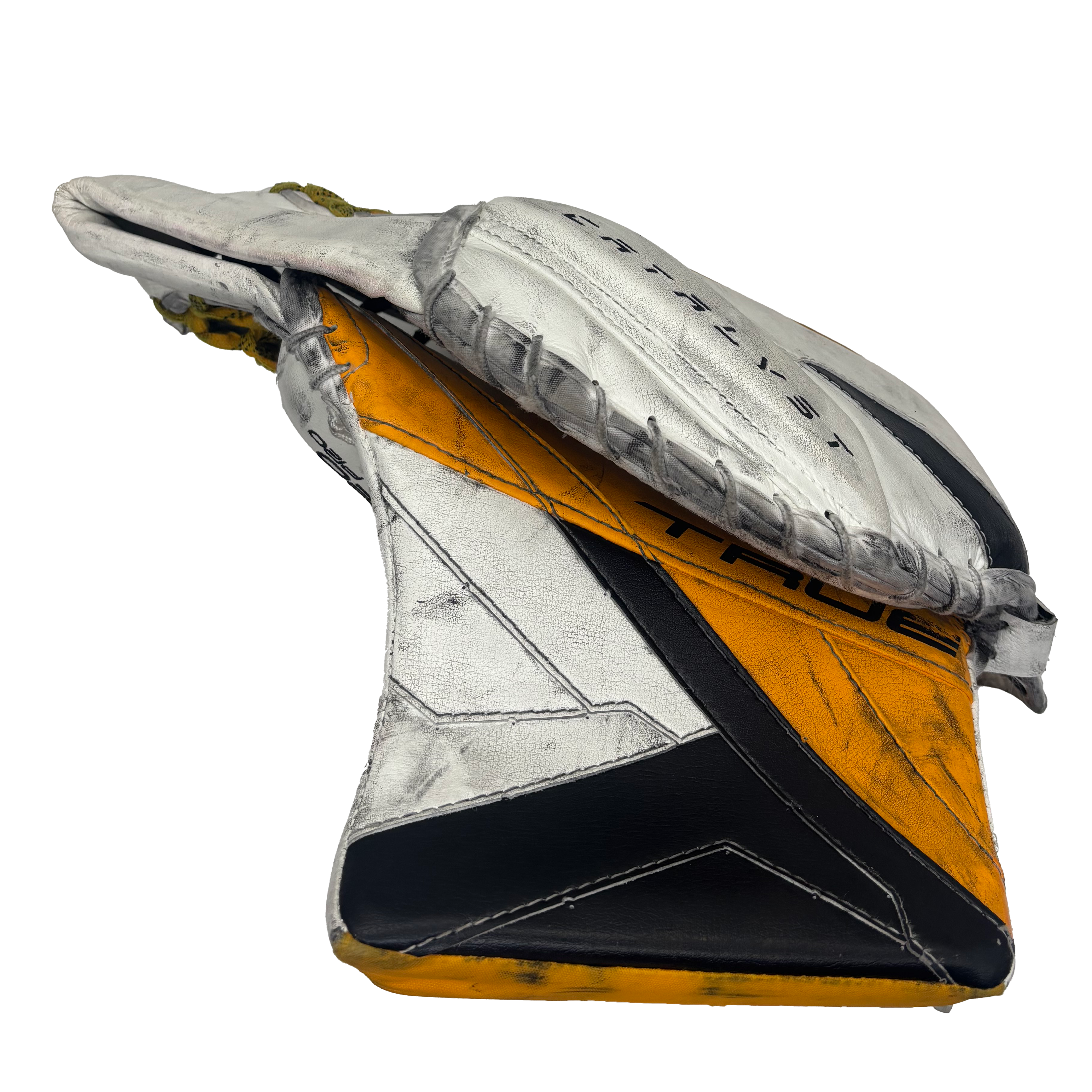 TRUE Catalyst Nitro Pro - Used Pro Stock Goalie Full Set (White/Yellow/Black)