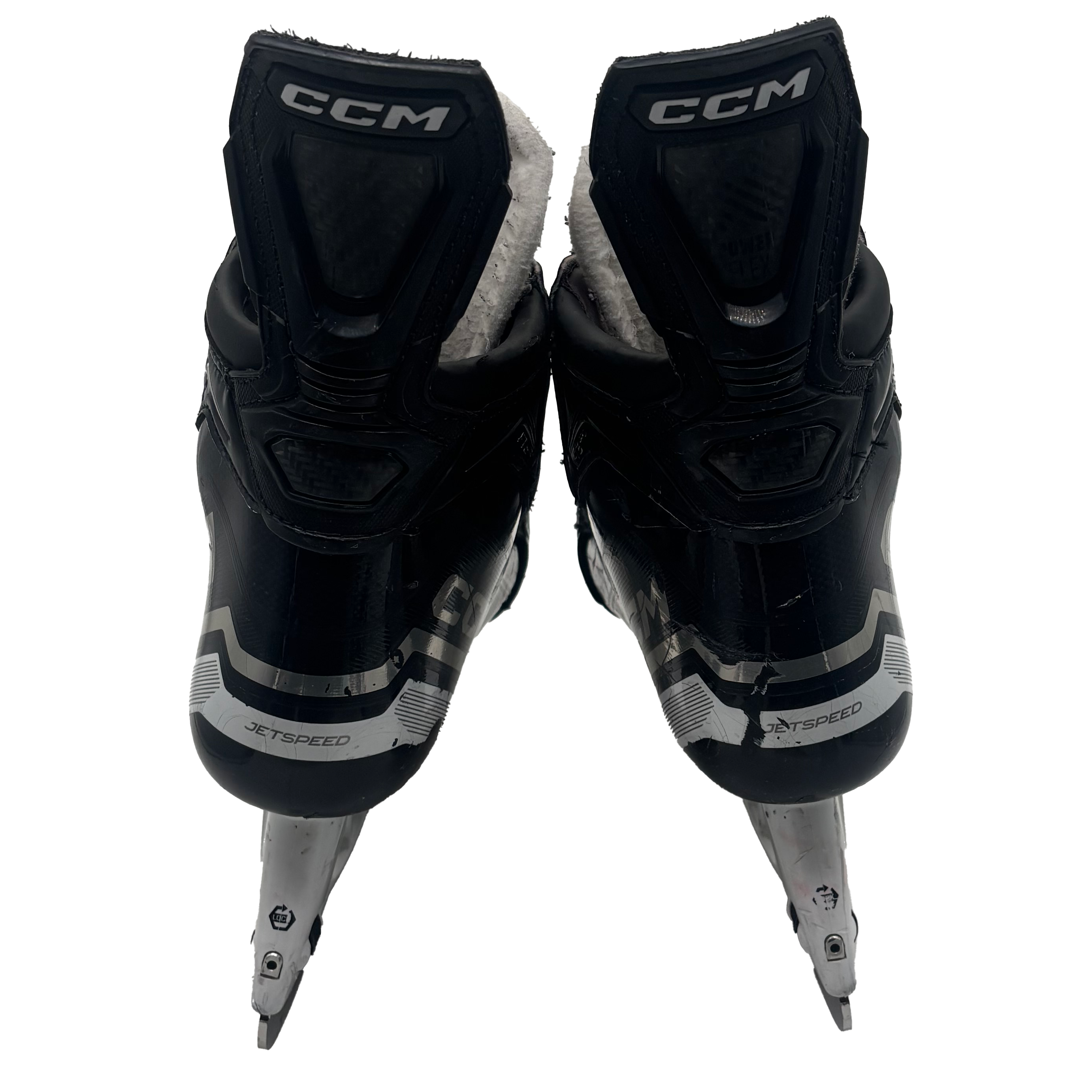CCM Jetspeed FT6 Pro - Used Pro Stock Hockey Skates - Size 8.5D (Black/White)
