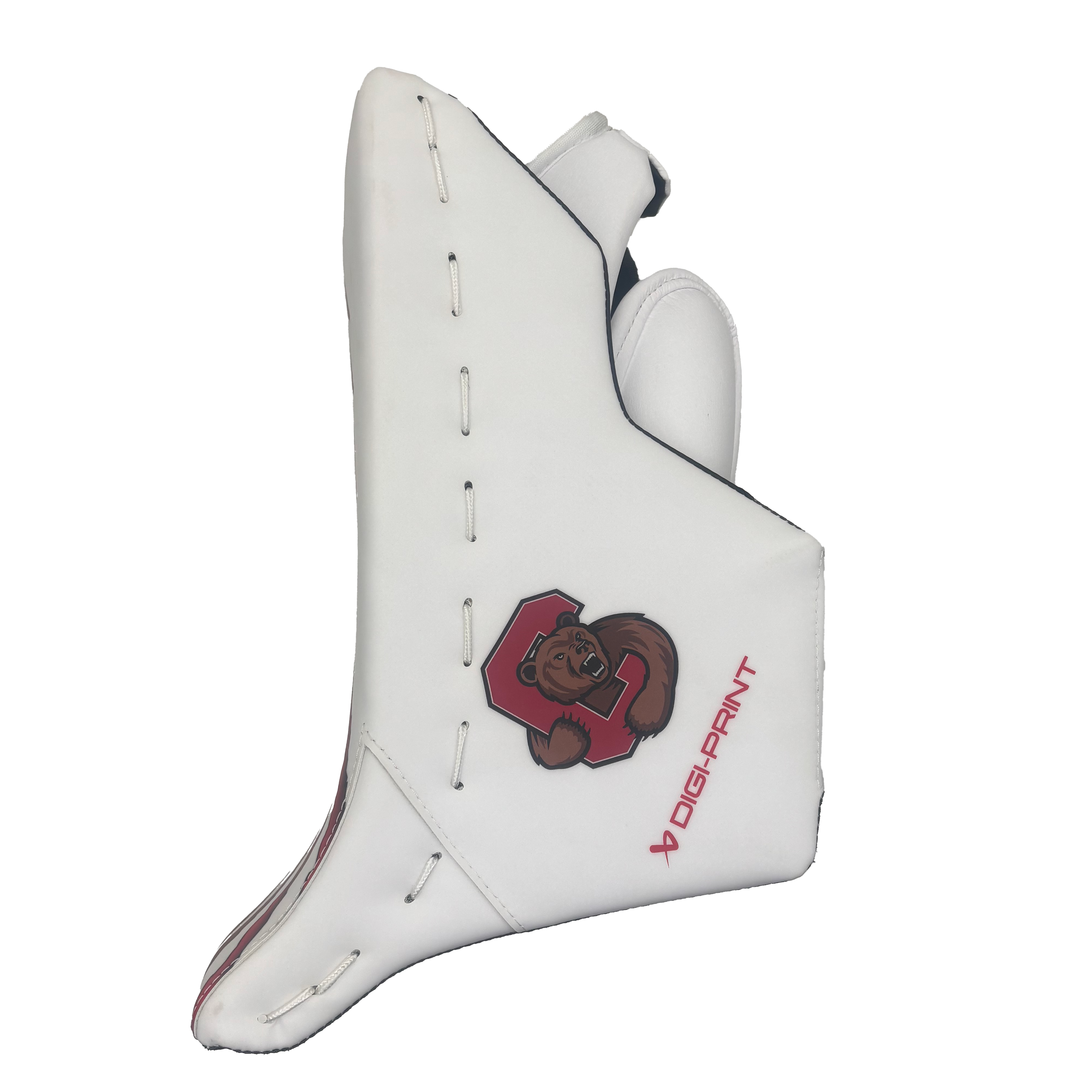 Bauer Vapor Flylite - Full Right Pro Stock Goalie Blocker (White/Red)