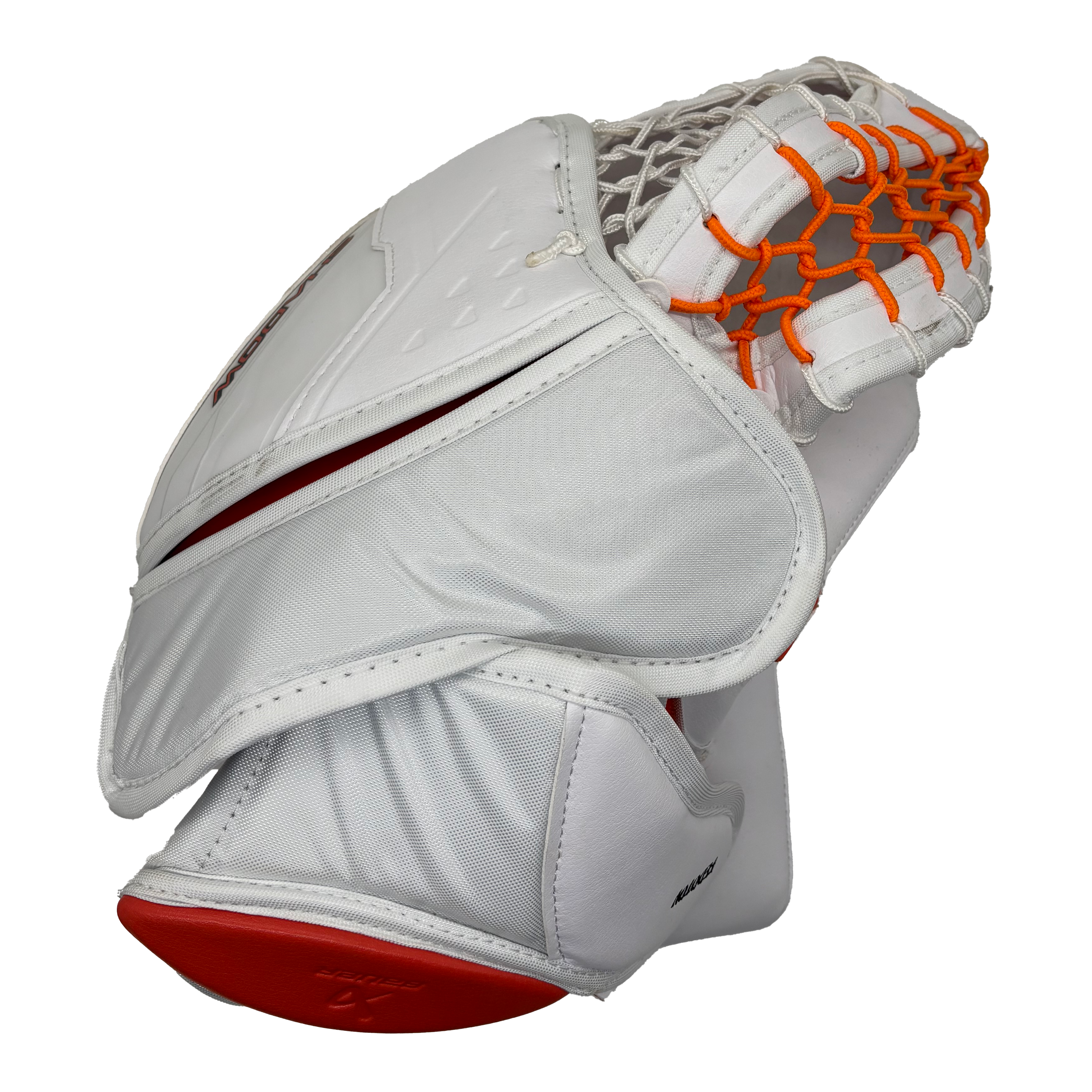 Bauer Vapor Hyperlite 2 - NHL Pro Stock Goalie Glove - Ivan Fedotov (White/Orange/Black) *Dressed as Shadow