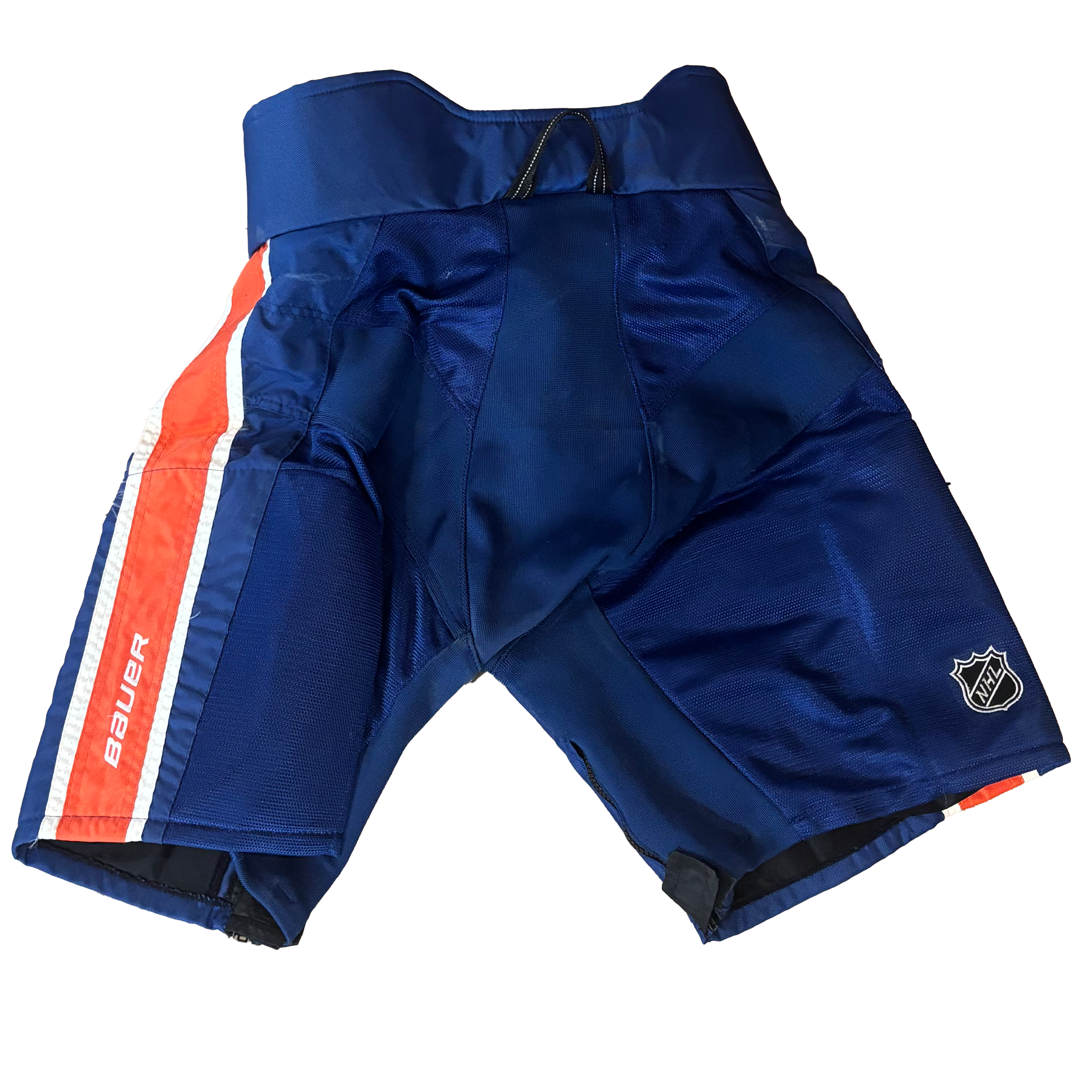 Bauer Pro - Used NHL Pro Stock Pant Shell - New York Islanders (Blue/Orange/White)