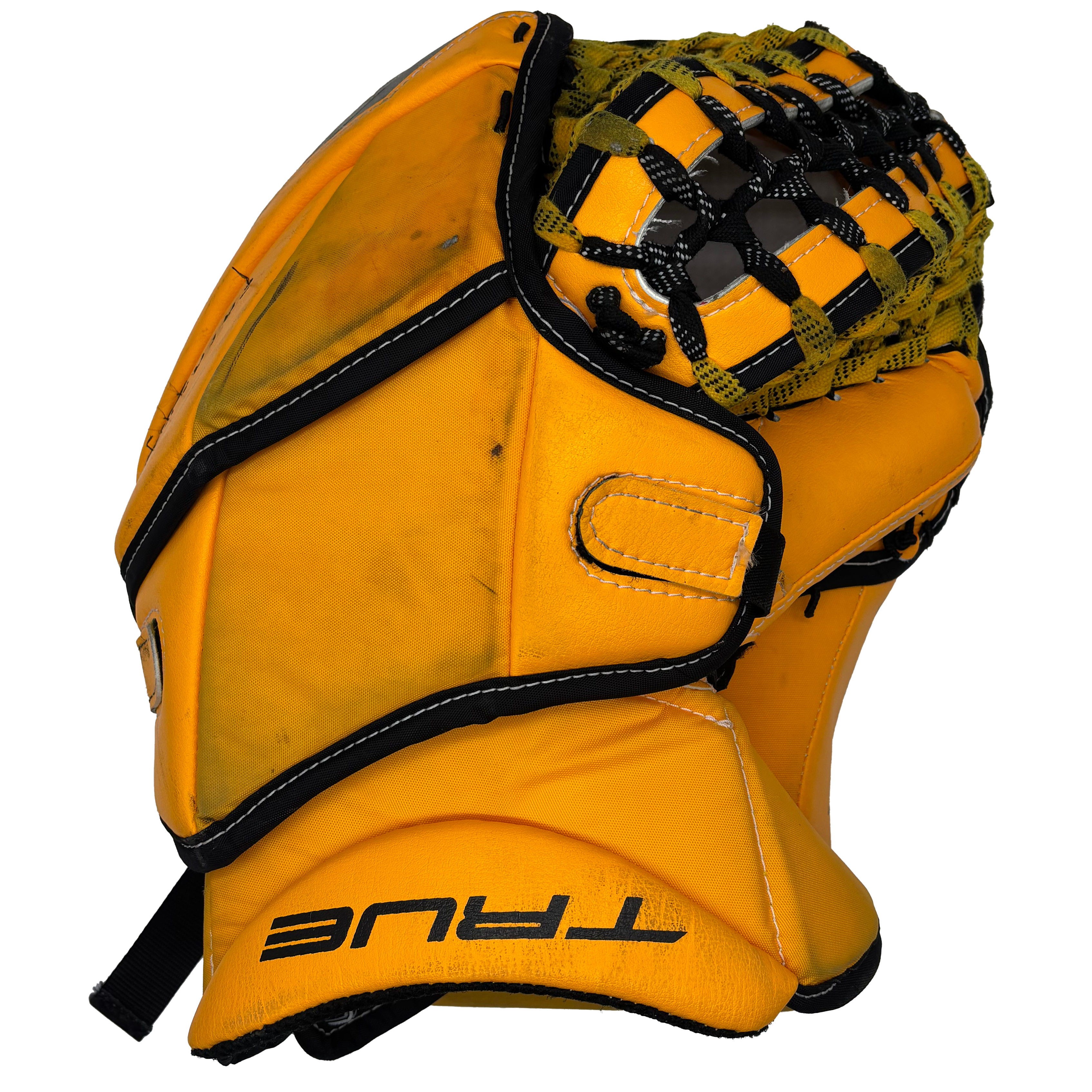 True Catalyst PX3 - Used Pro Stock Goalie Glove (Yellow/Black)