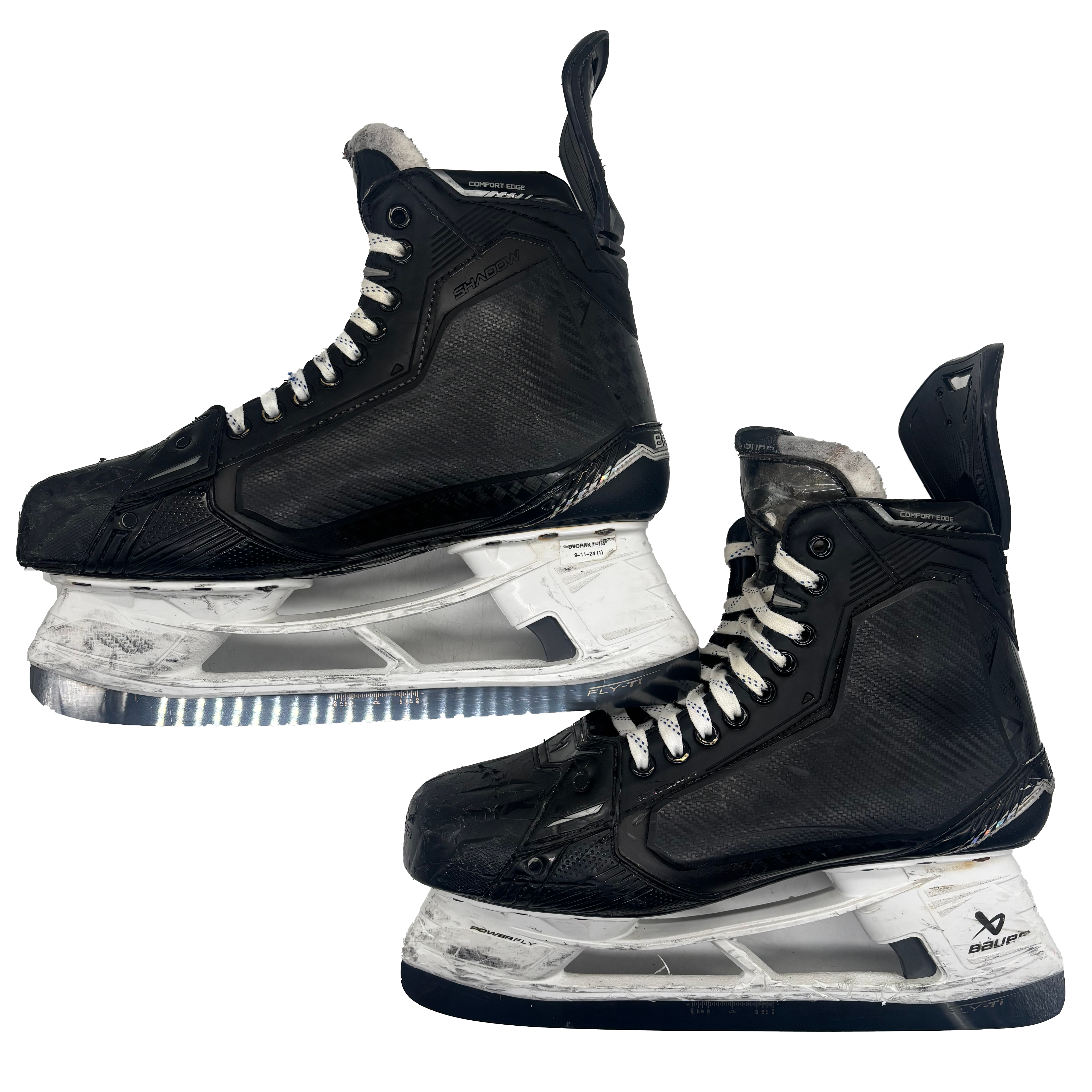 Bauer Supreme Shadow - Used Pro Stock Hockey Skates - Size 12E with Shot Blockers