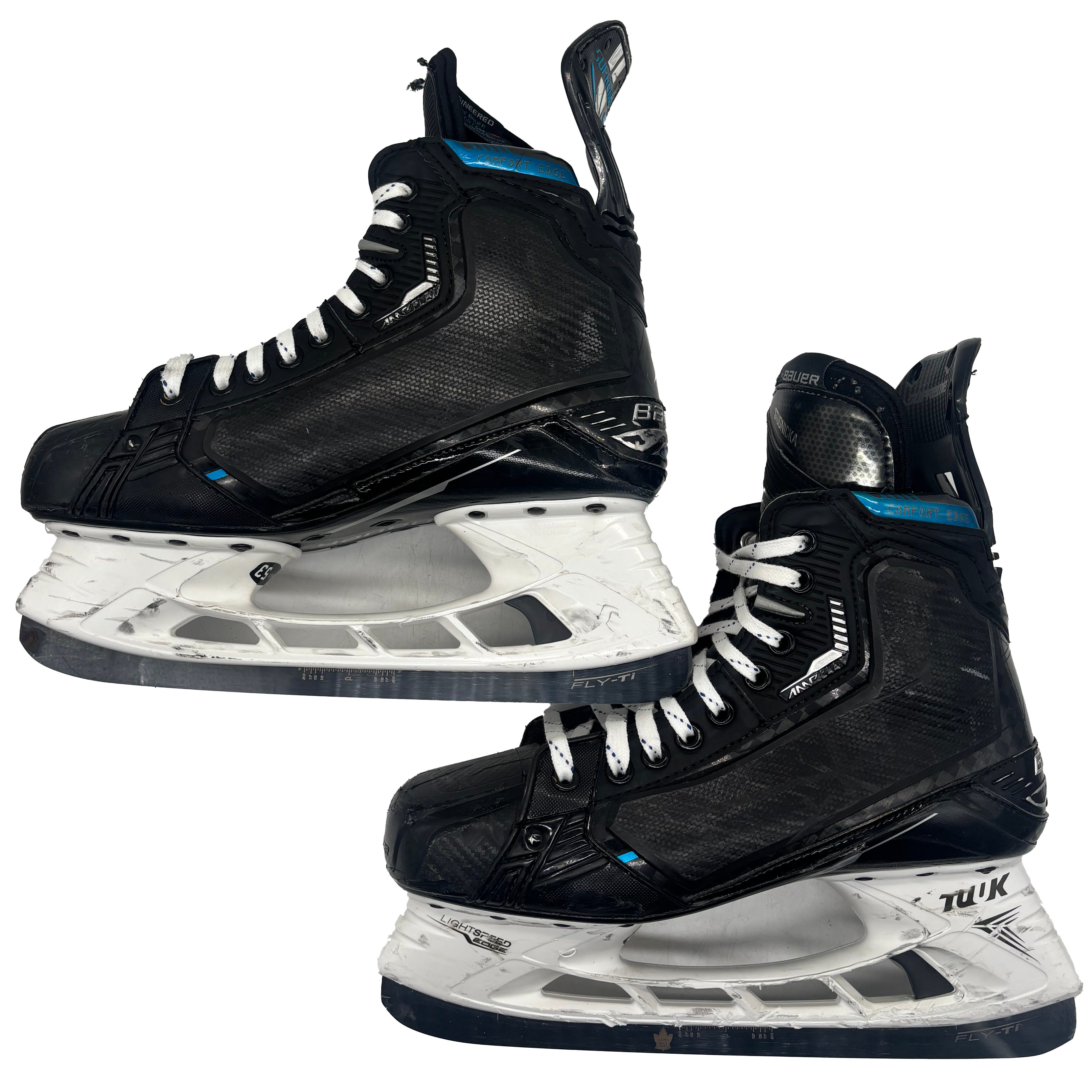 Bauer Supreme Mach - Used Pro Stock Skates - Size 9E (Blue)