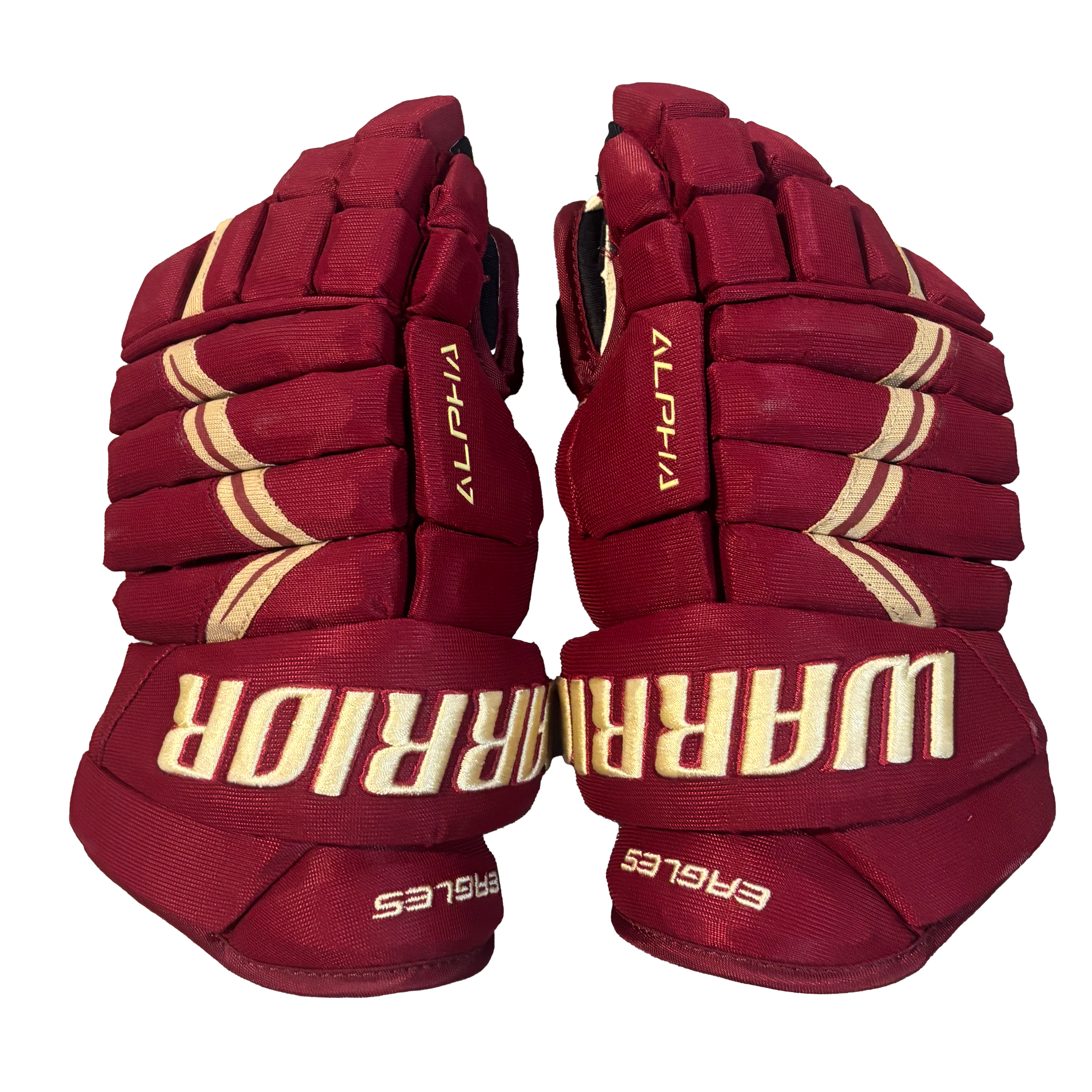 Warrior Alpha DX Pro Stock Gloves - Maroon/Gold