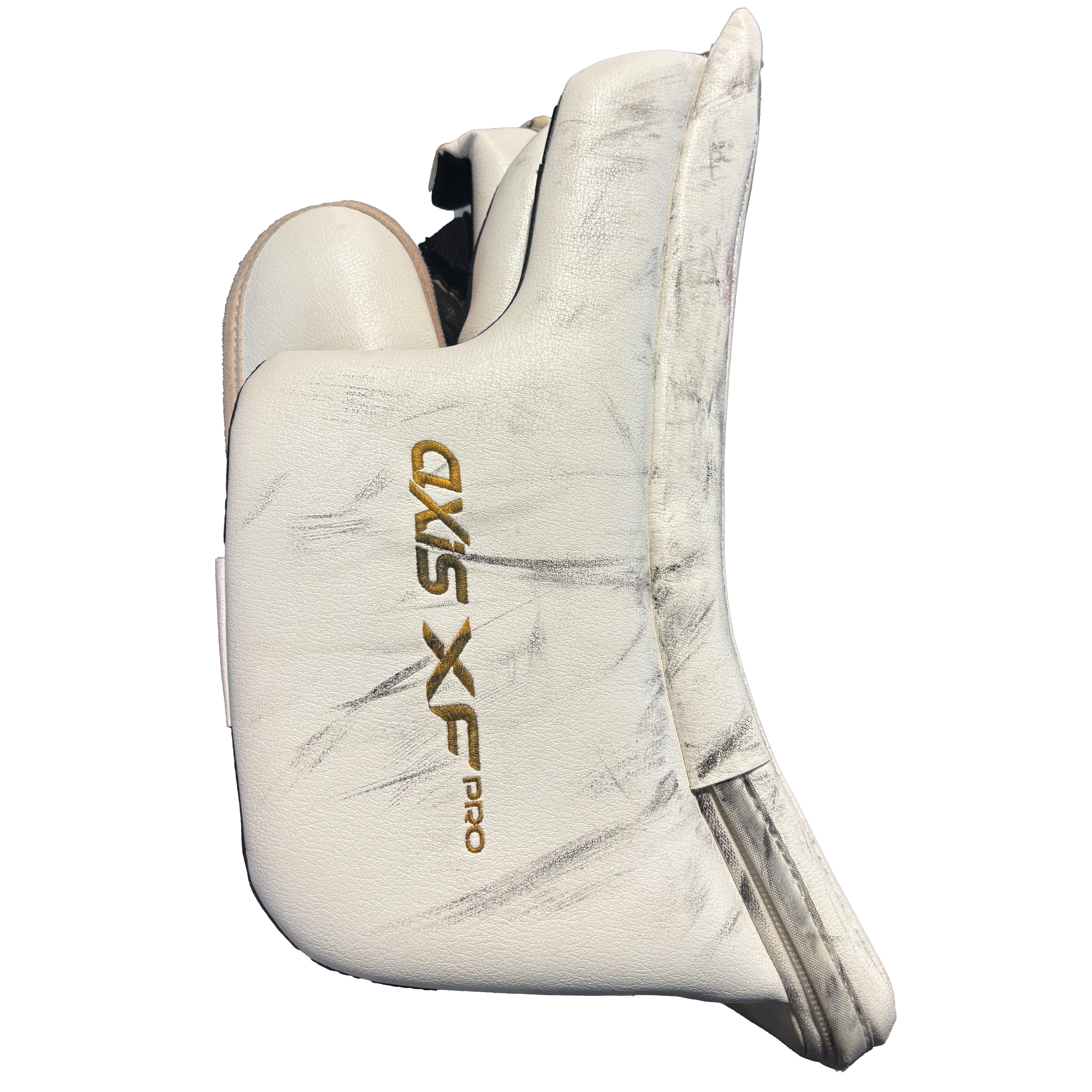 CCM Axis XF Pro - Used Pro Stock Goalie Full Set (White/Navy/Yellow)