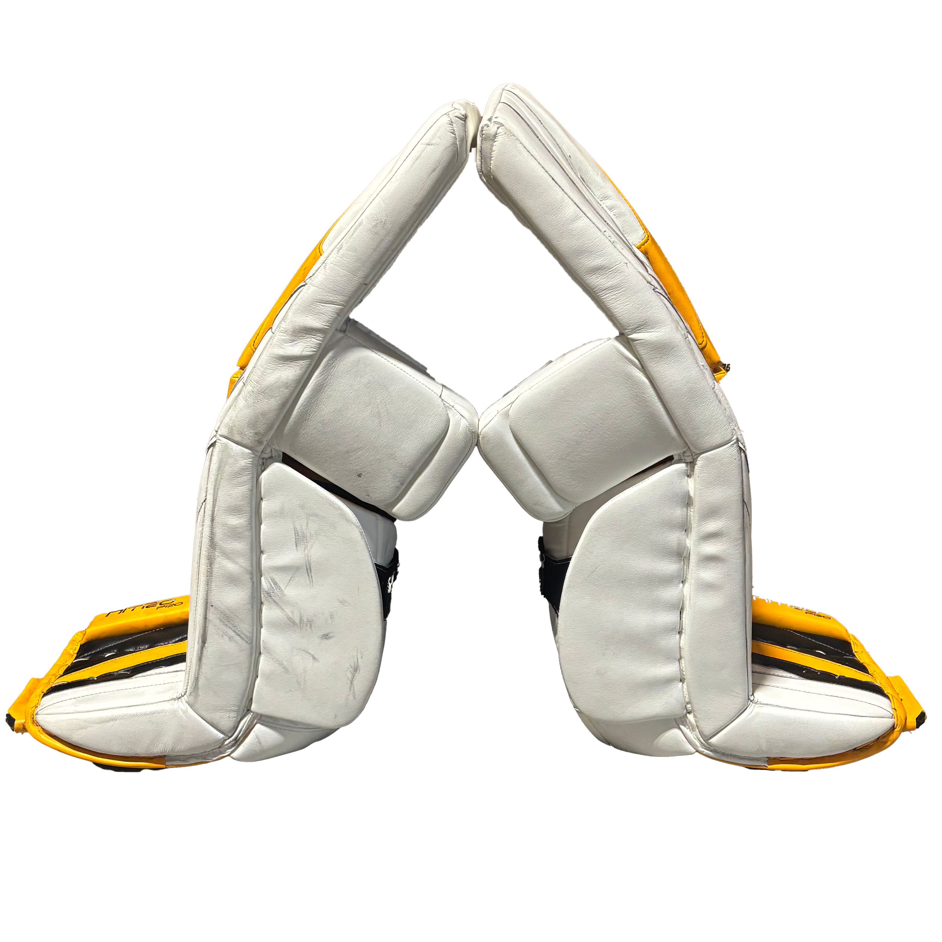 TRUE Catalyst Nitro Pro - Used Pro Stock Goalie Full Set (White/Yellow/Black)