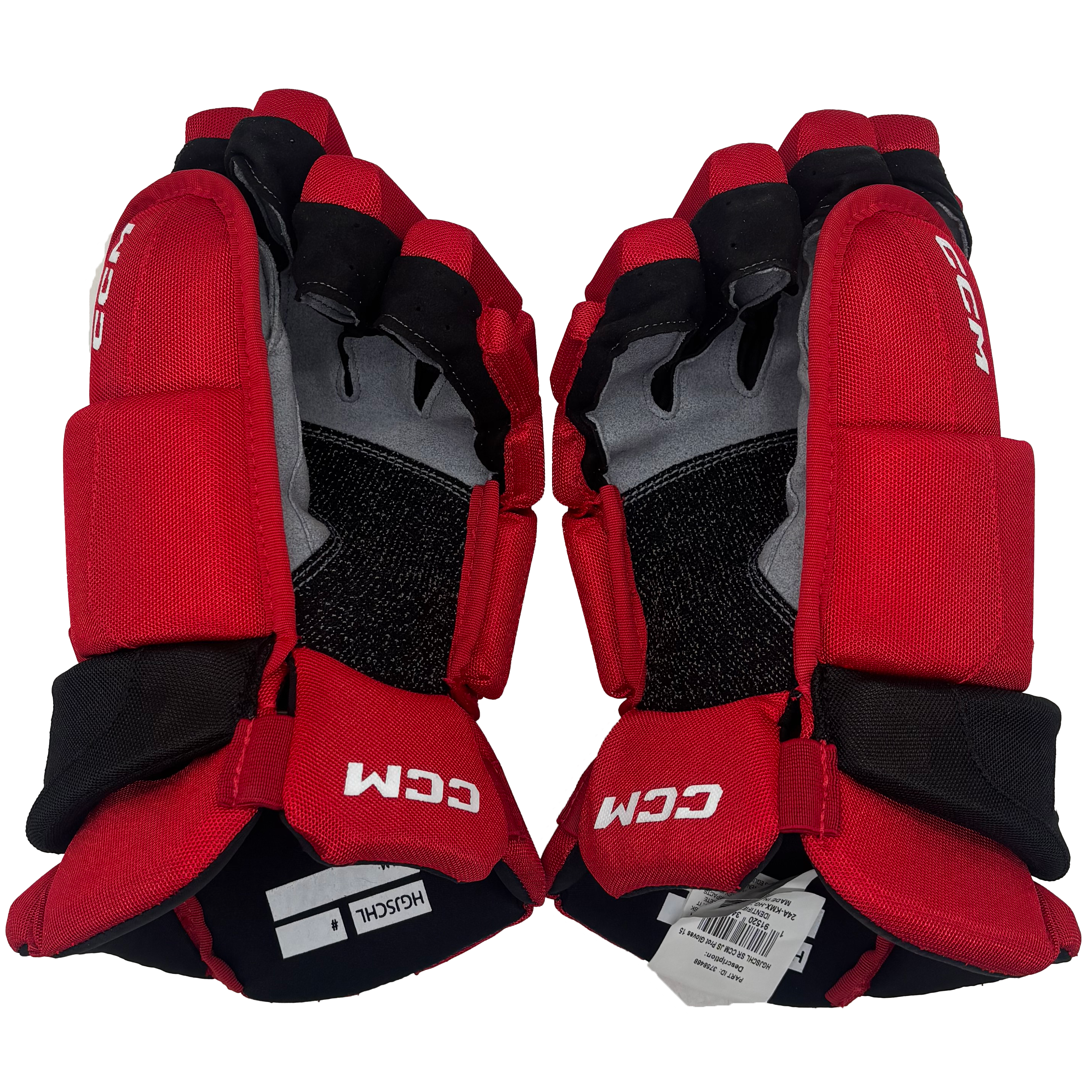 CCM HGJS - OHL Pro Stock Hockey Glove (Red/Black)