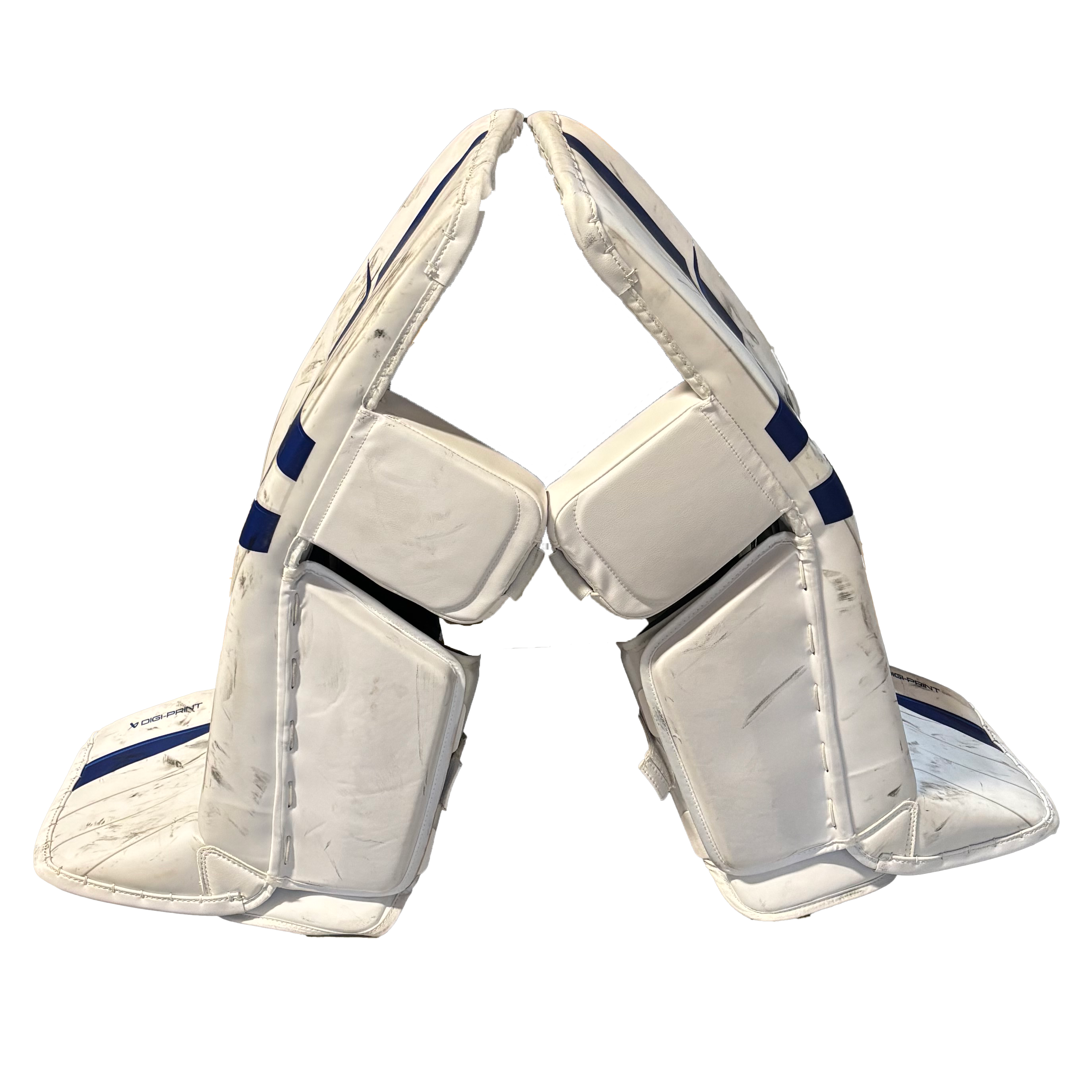 Bauer Supreme Mach - Used Pro Stock Goalie Full Set (White/Blue)
