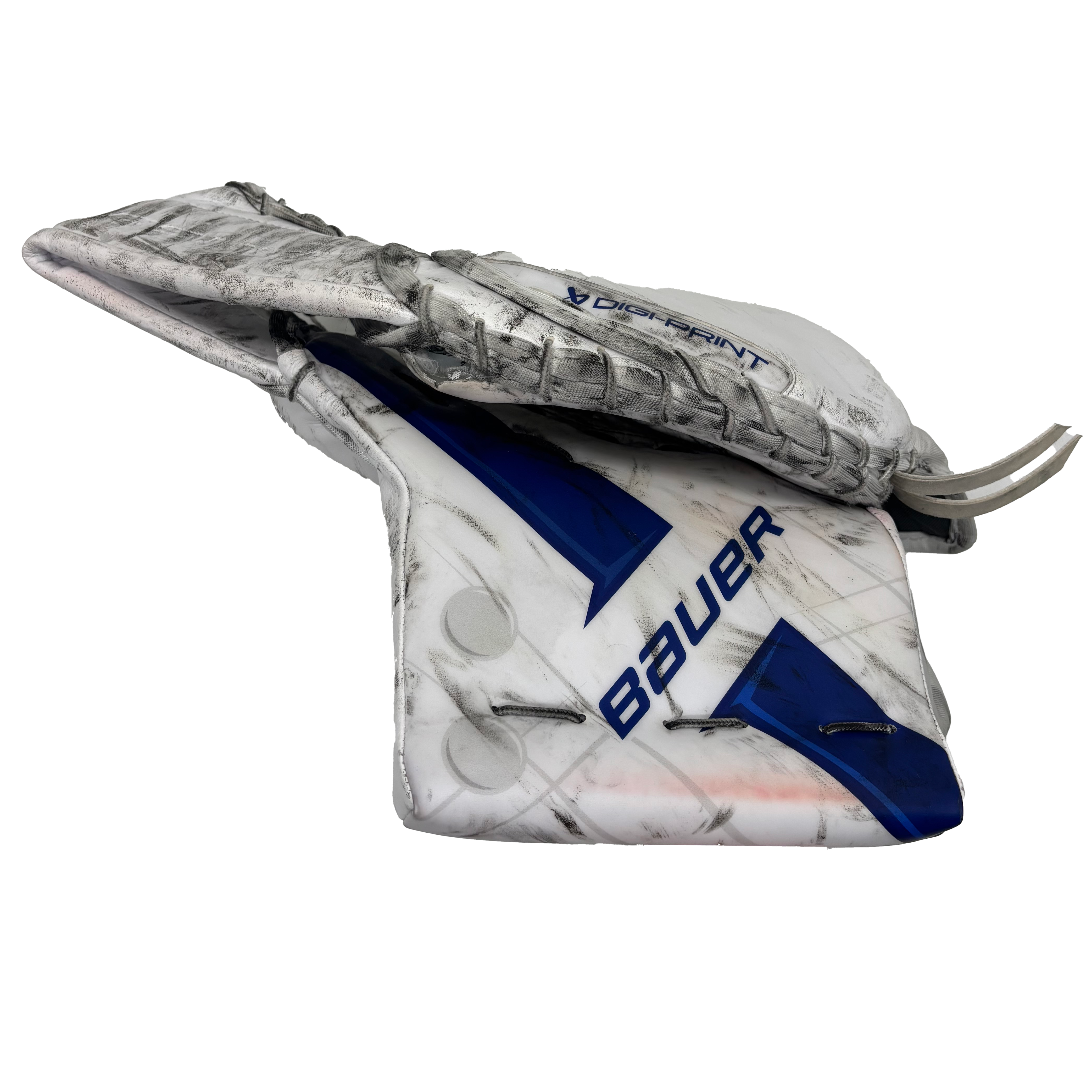 Bauer Supreme Mach - Used Pro Stock Goalie Full Set (White/Blue)