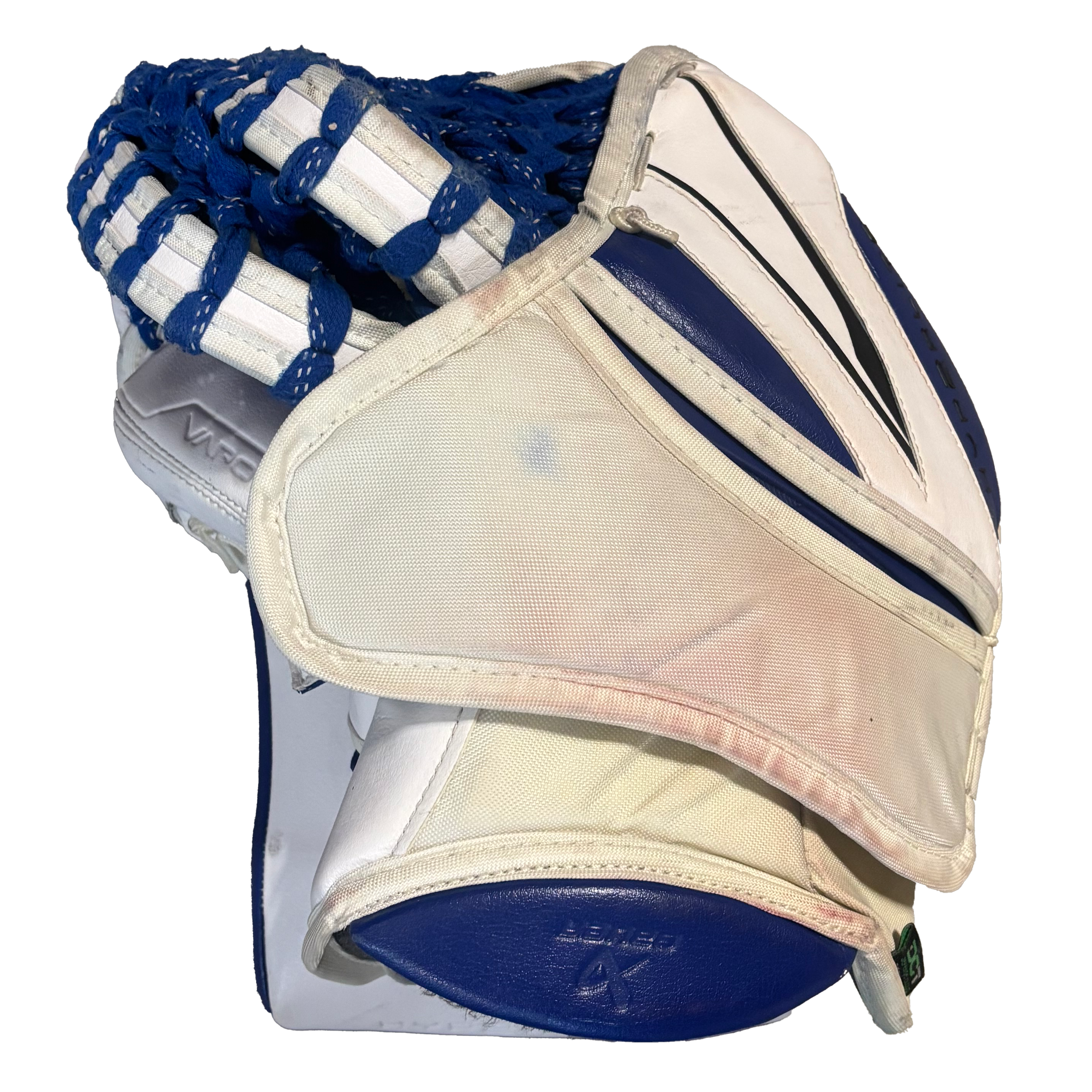 Bauer Vapor Hyperlite 2 - Used Pro Stock Full Right Goalie Full Set (White/Blue/Black)