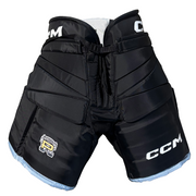 CCM HPG12A - WHL Pro Stock Hockey Goalie Pants (Black/Teal)