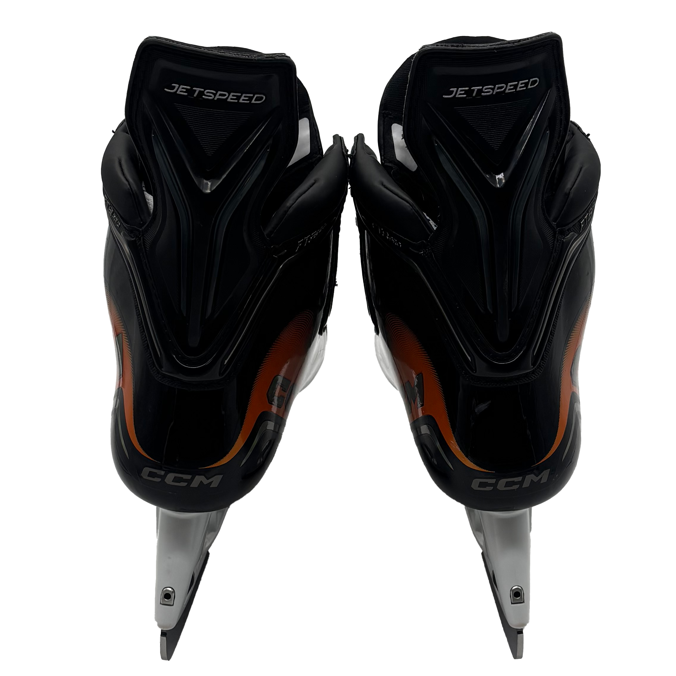 CCM Jetspeed FT8 Pro - Pro Stock Hockey Skates - Size 5E (Orange)