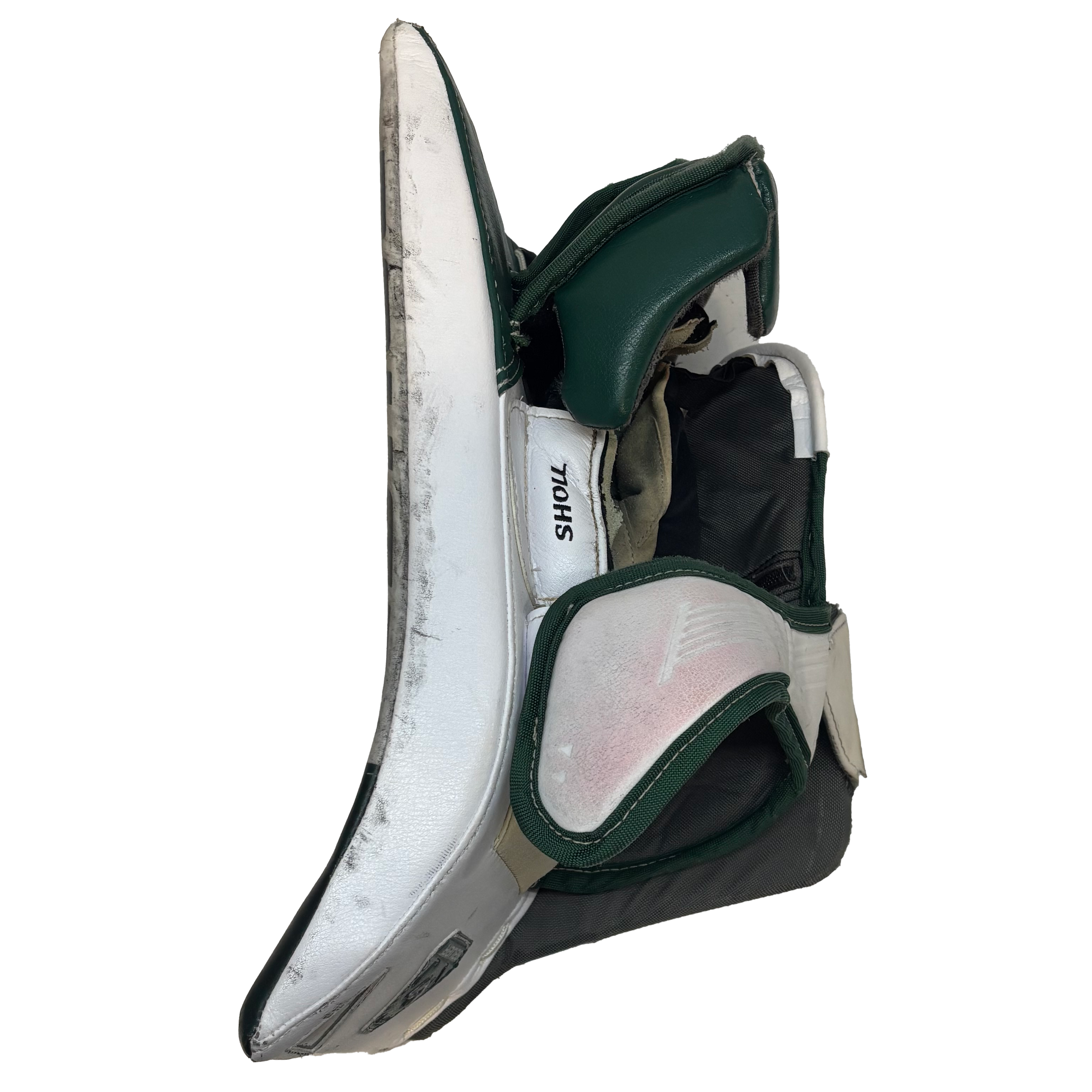Bauer Vapor Hyperlite 2 - Used NCAA Pro Stock Goalie Full Set (White/Green) *Dressed as Bauer Reactor*