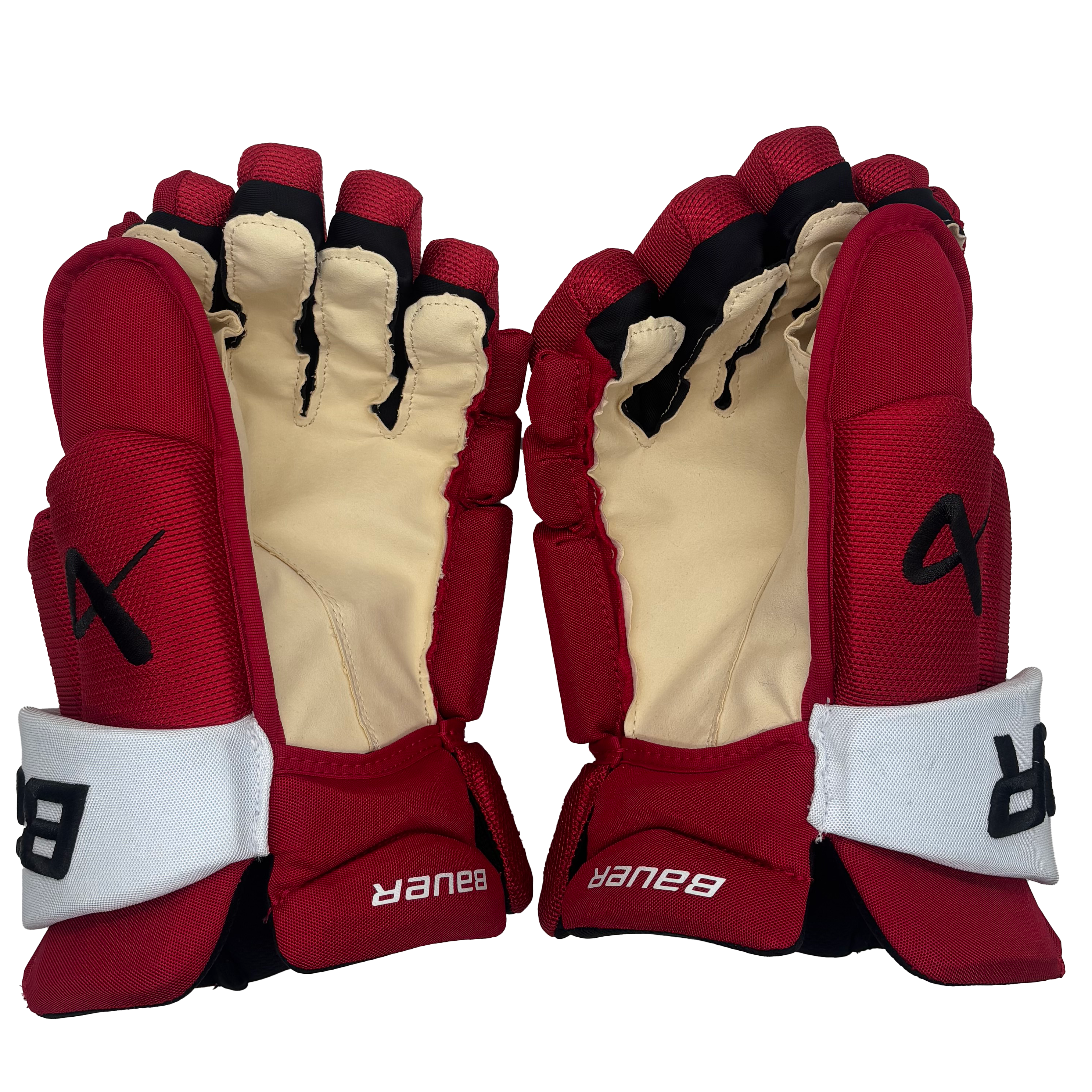 Bauer Flylite - NHL Pro Stock Glove - Kevin Bahl (Red/Yellow/White)
