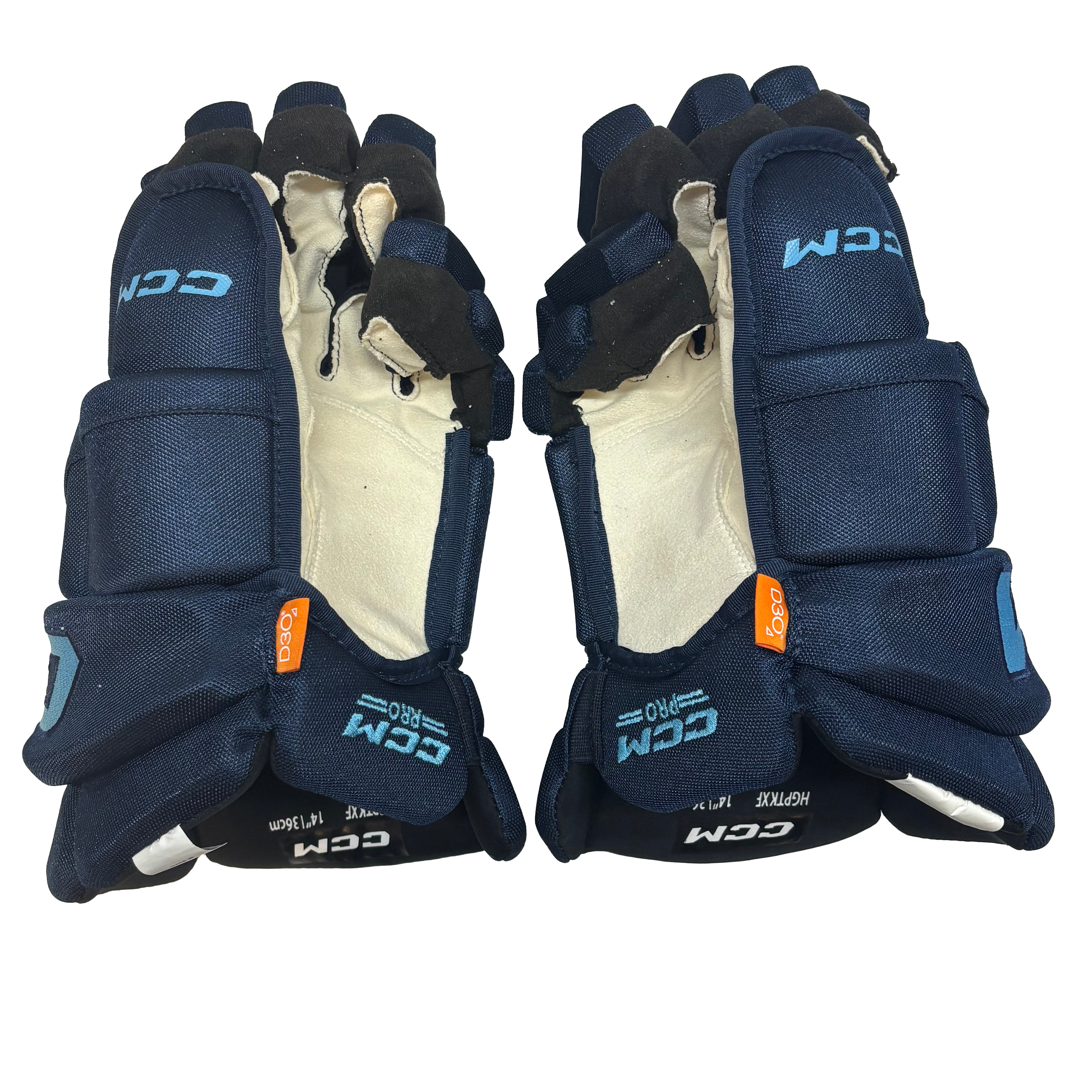 CCM HGPTKXF - PWHL Pro Stock Glove - Toronto Sceptres (Navy/Powder Blue)