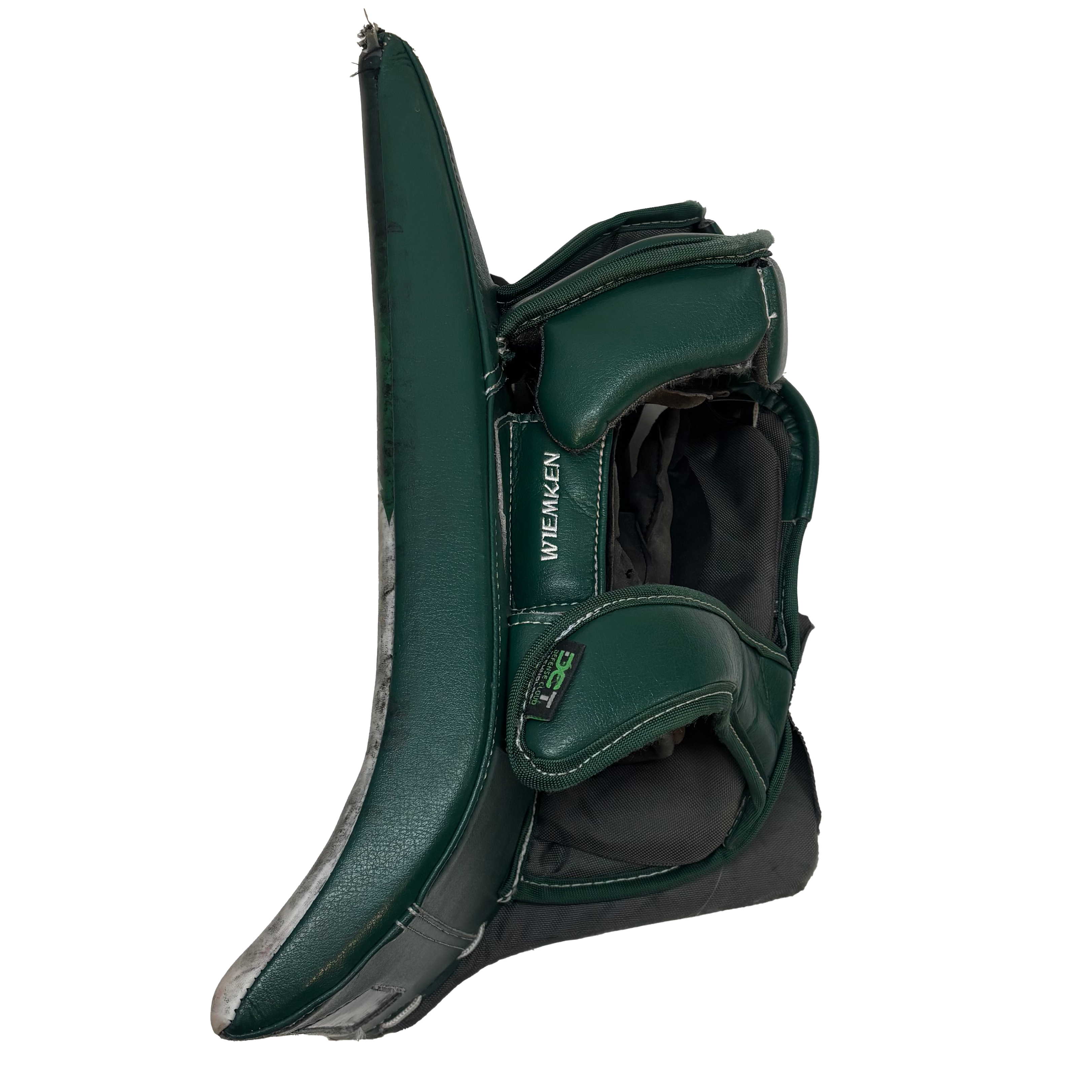 Bauer Vapor Hyperlite 2 - Used NCAA Pro Stock Goalie Blocker (Green/White)