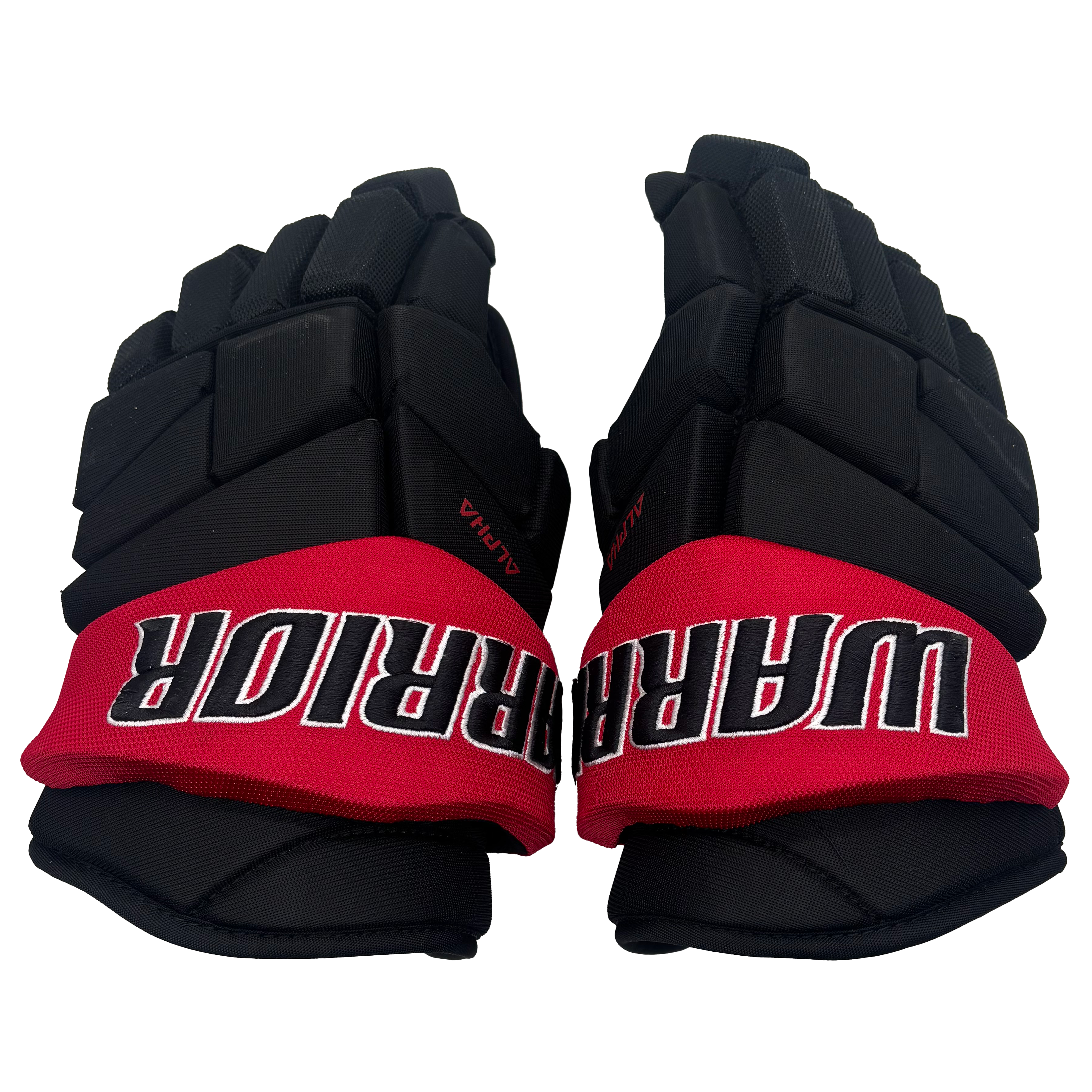 Warrior Alpha Pro - Pro Stock Hockey Gloves (Black/Red)