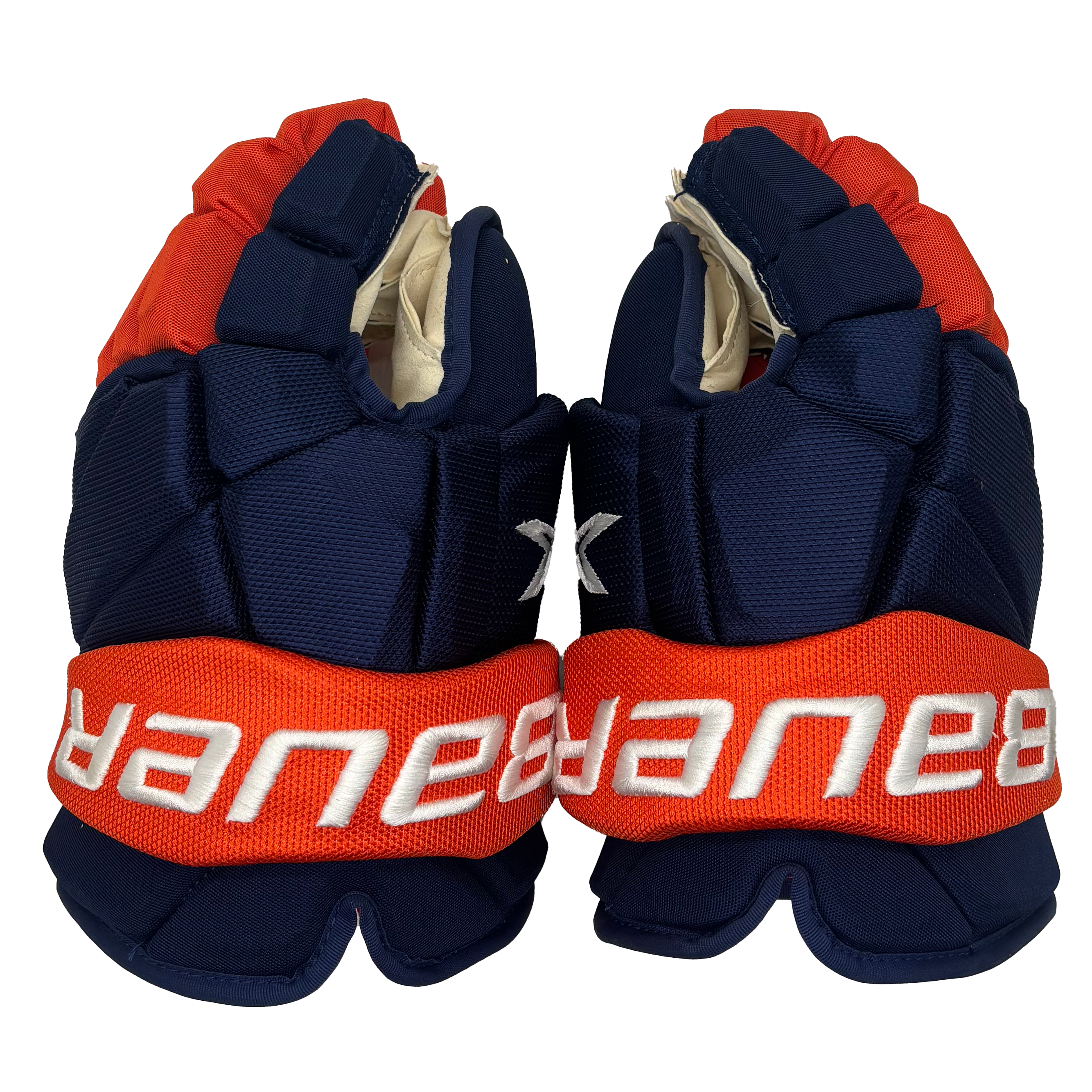 Bauer Vapor 2X Pro - NHL Pro Stock Gloves - New York Islanders (Navy/Orange)