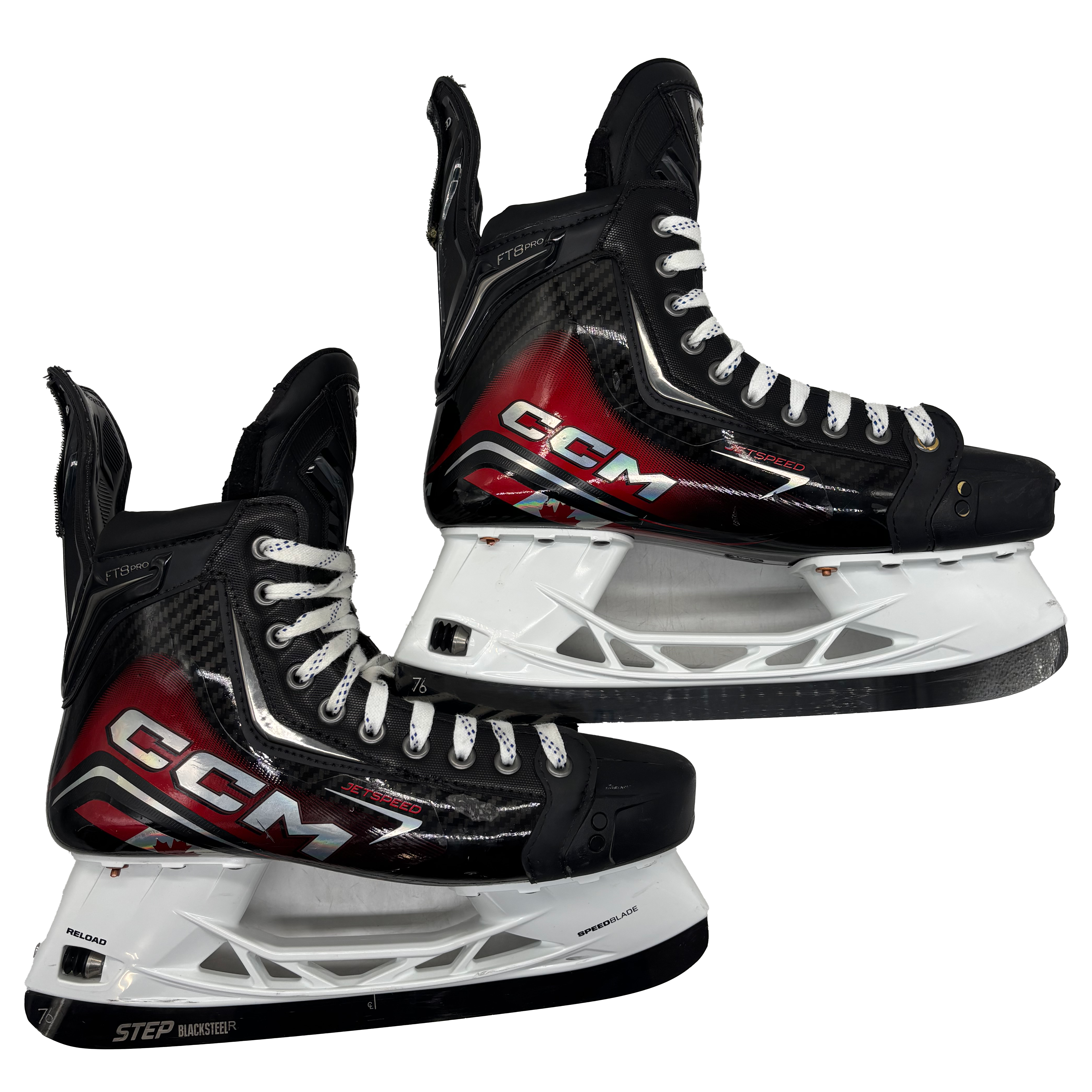 CCM Jetspeed FT8 Pro - Used Pro Stock Hockey Skates - Size 10E *Team Canada Graphic