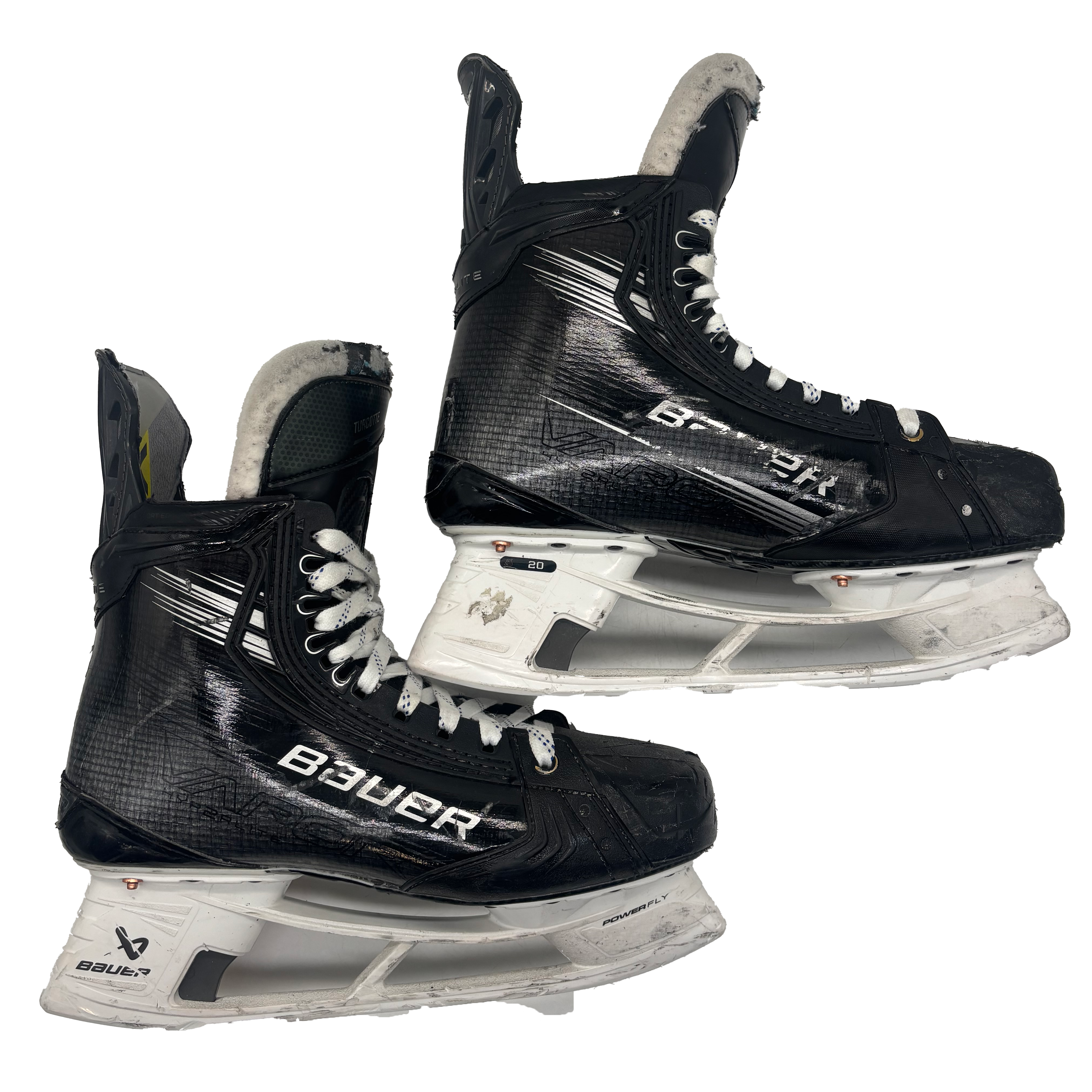Bauer Vapor Hyperlite 2 - Used AHL Pro Stock Hockey Skates - Size 9.5E