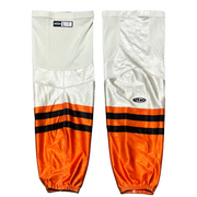 Athletic Knit - Used ECHL Game Socks (White/Orange/Black)