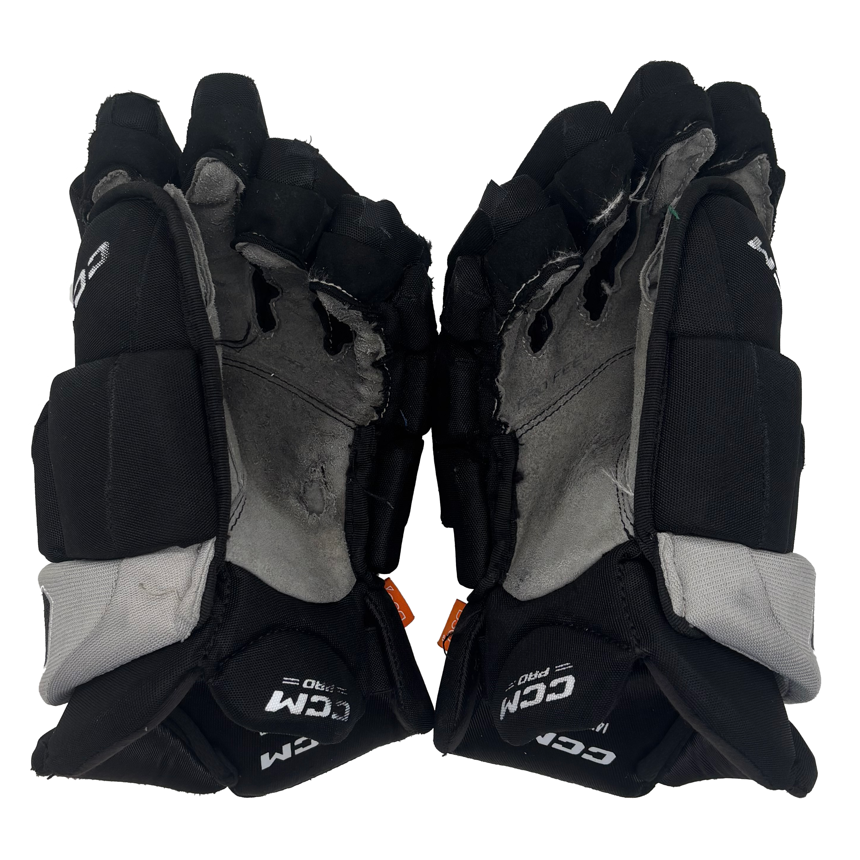 CCM HGJSPP - Used AHL Pro Stock Gloves (Black/Grey)
