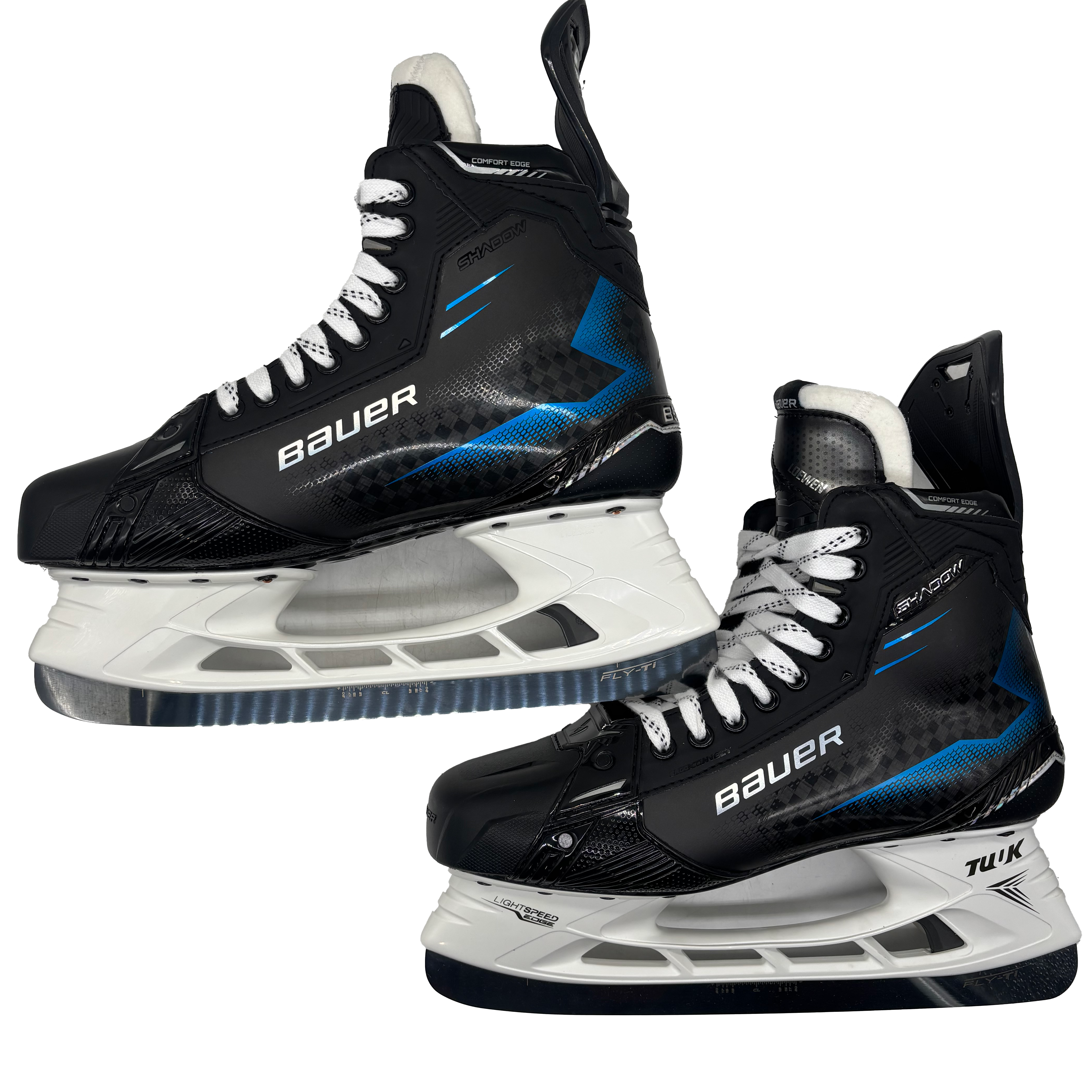 Bauer Supreme Shadow - Pro Stock Hockey Skates - Size 11.5E (Blue)